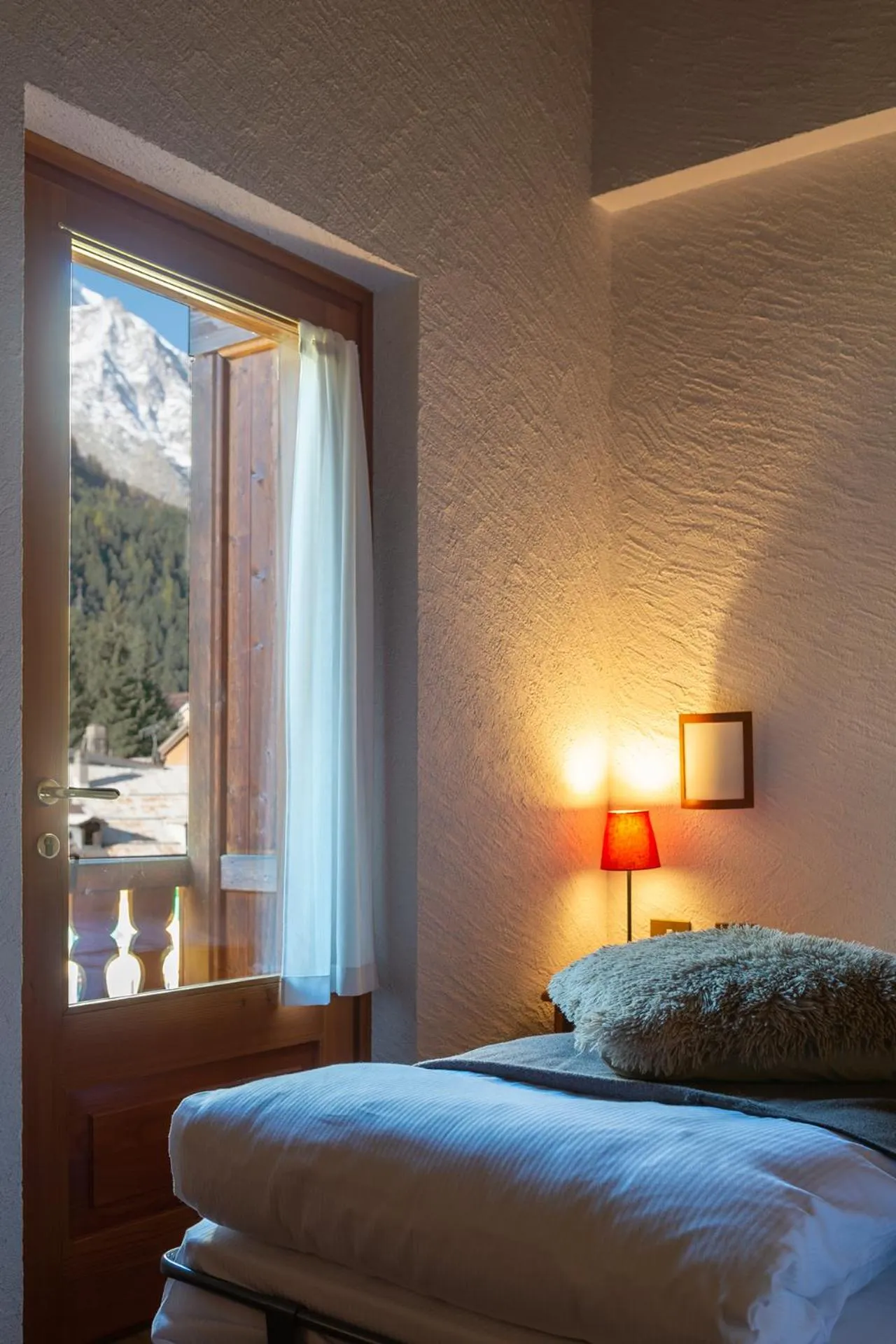 Mountain view, Bed in Residence Monterosa