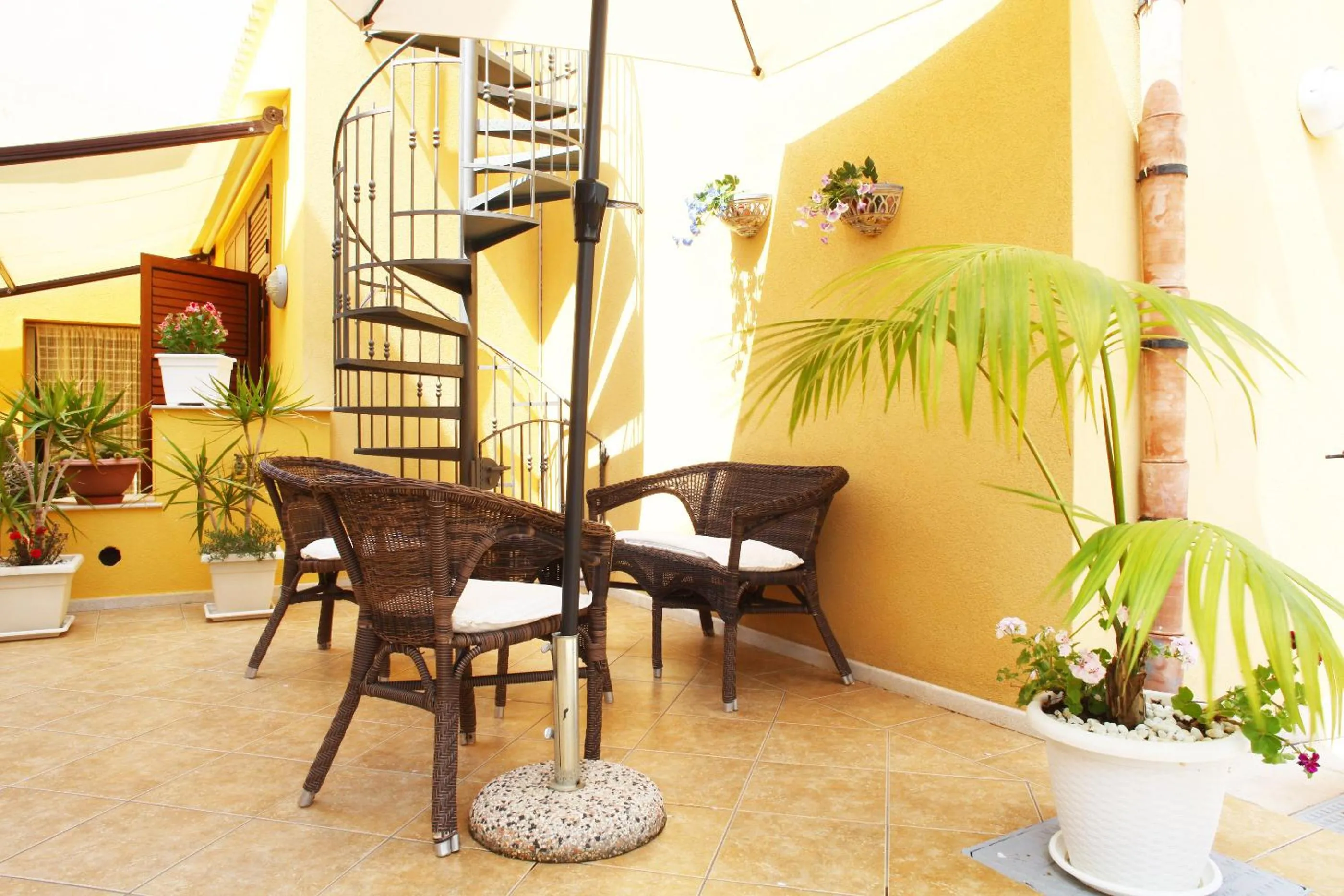 Patio in Coralia Bed & Breakfast