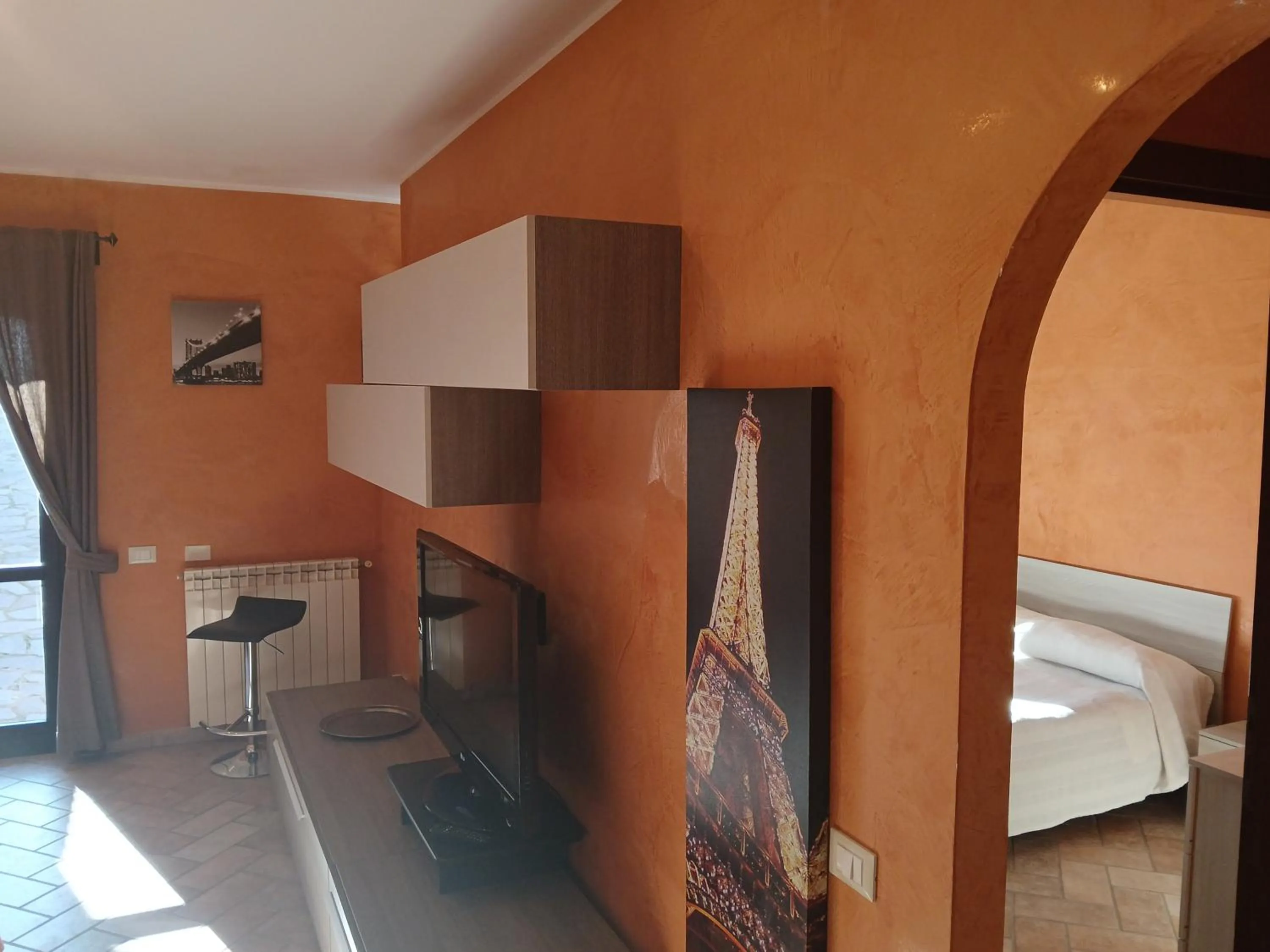 Bedroom, Bed in Villa Klinai