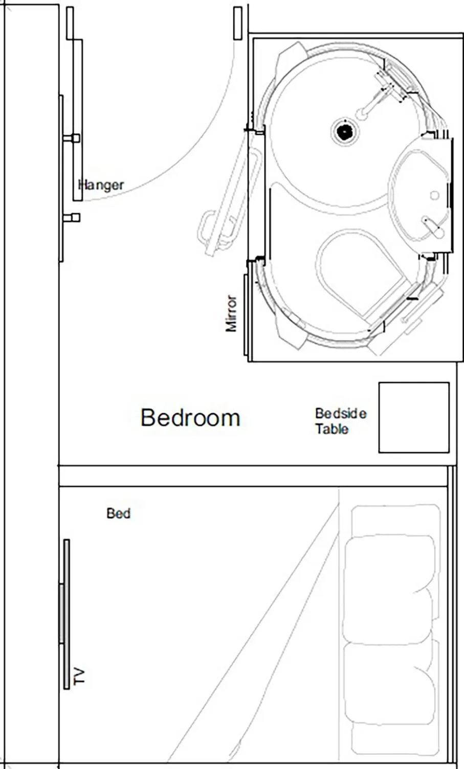 Bedroom in easyHotel Victoria