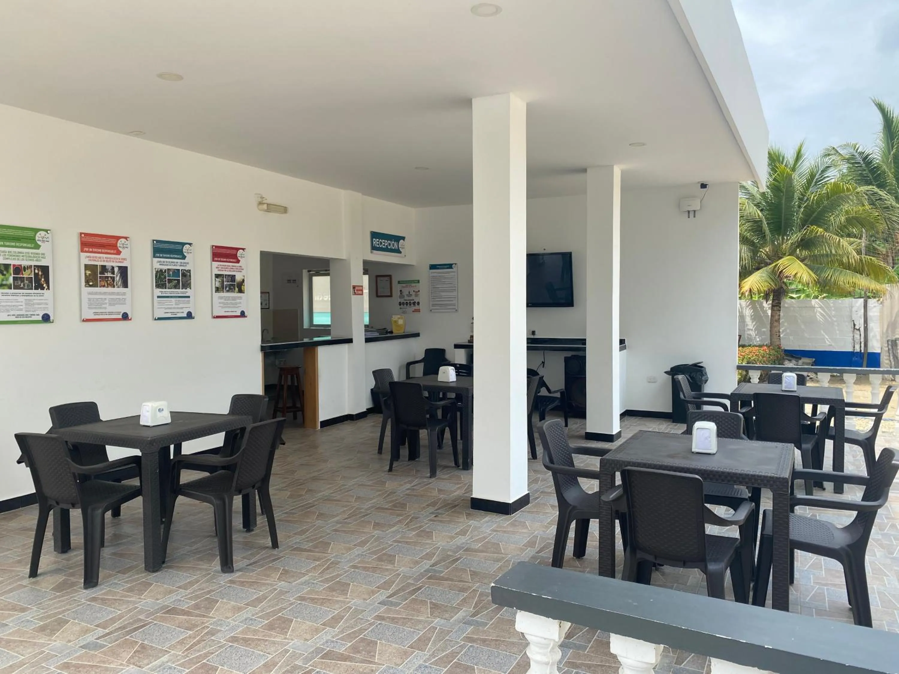 Seating area in Hotel Villa del Mar Coveñas
