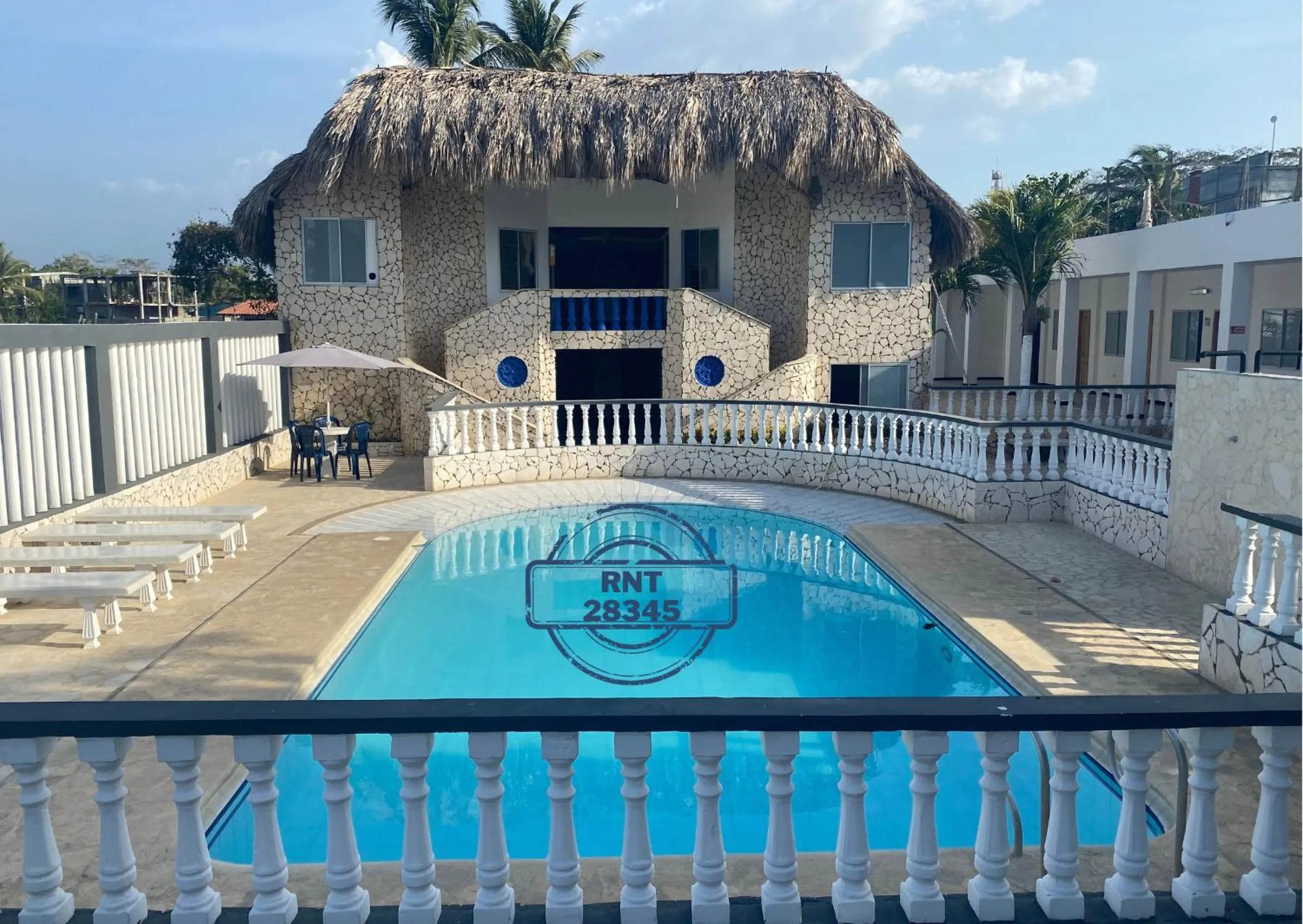 Swimming pool in Hotel Villa del Mar Coveñas