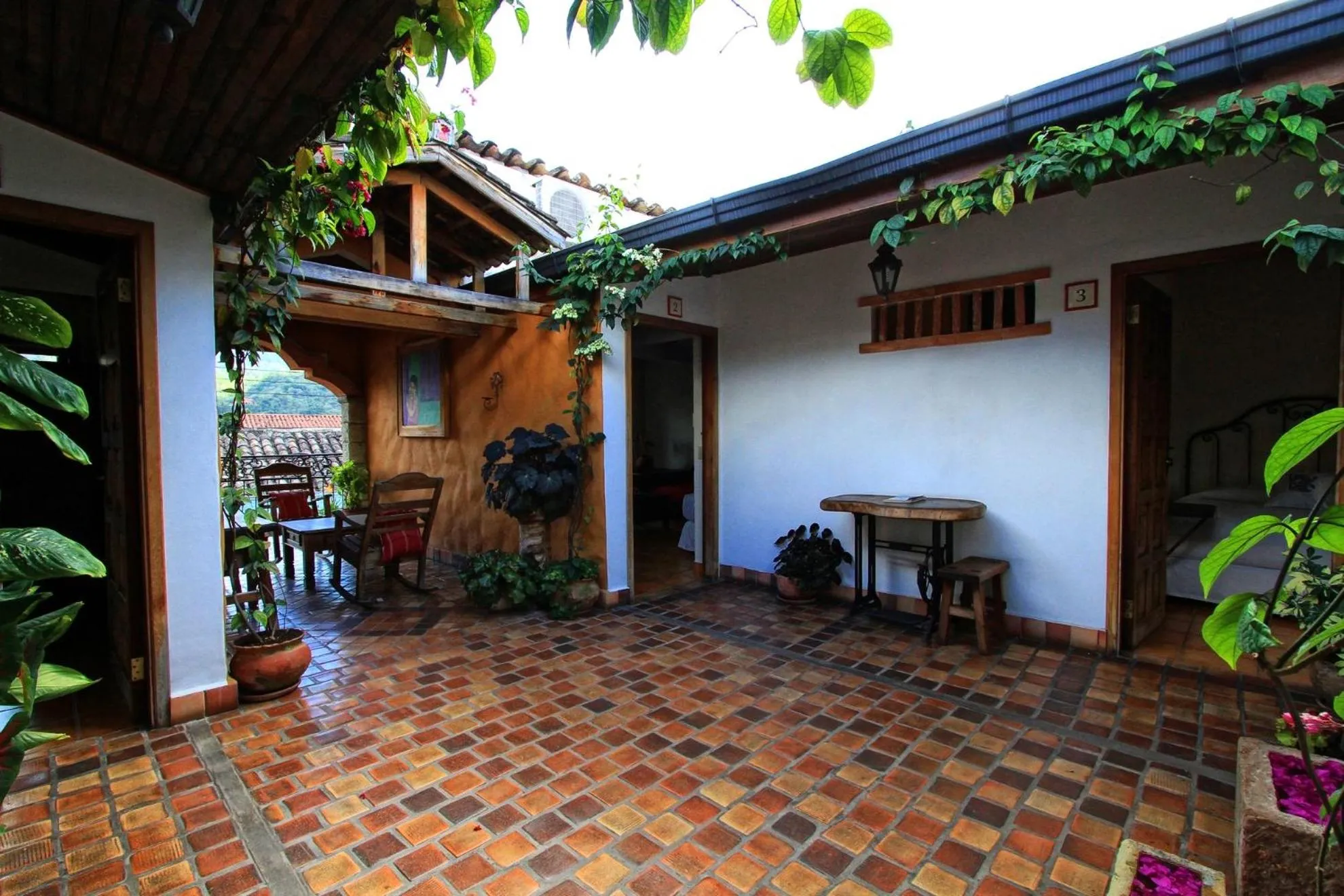 Patio in Hotel Plaza Yat Balam