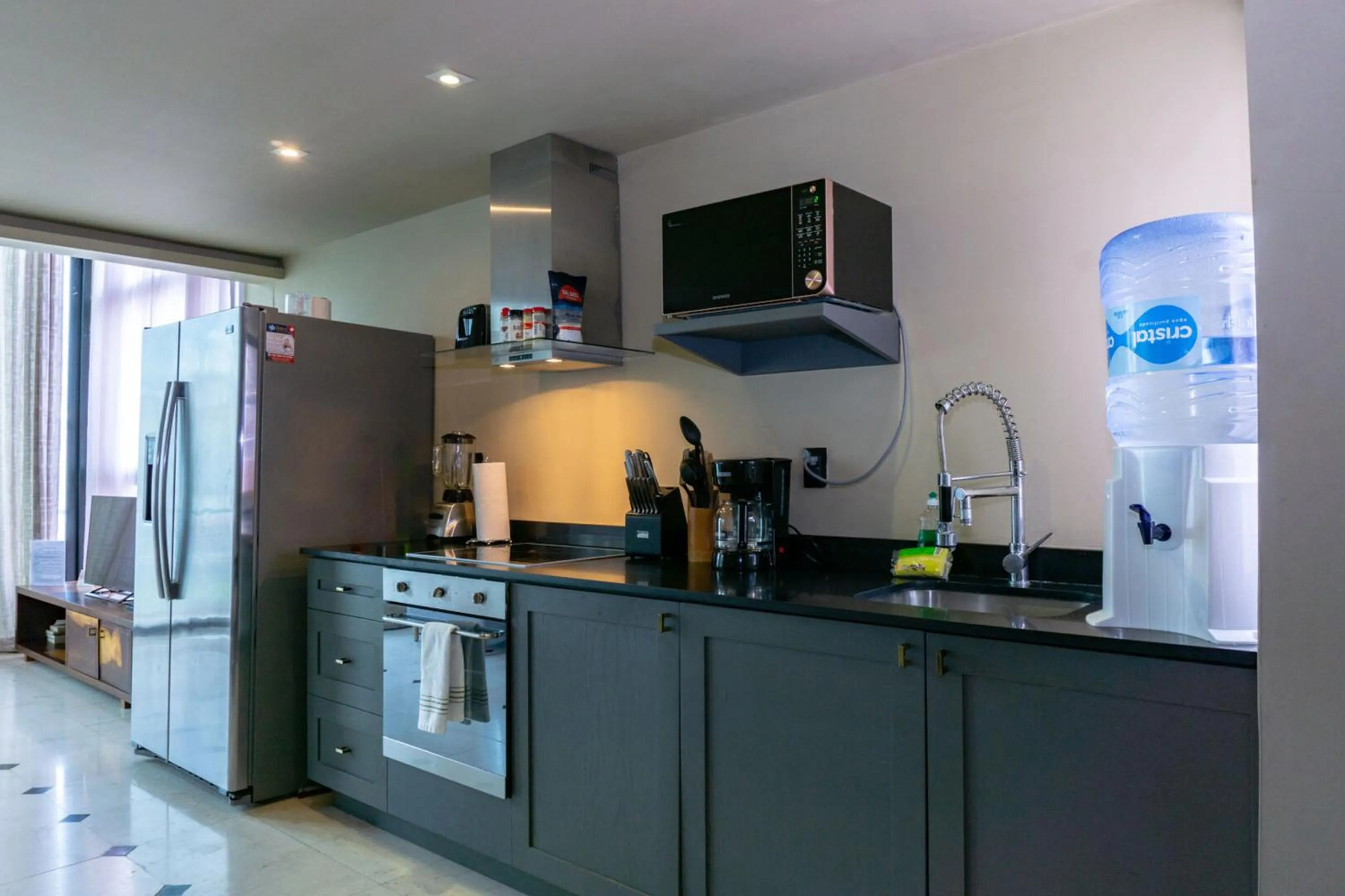 Kitchen or kitchenette in Lotus Midtown Apartments by BVR