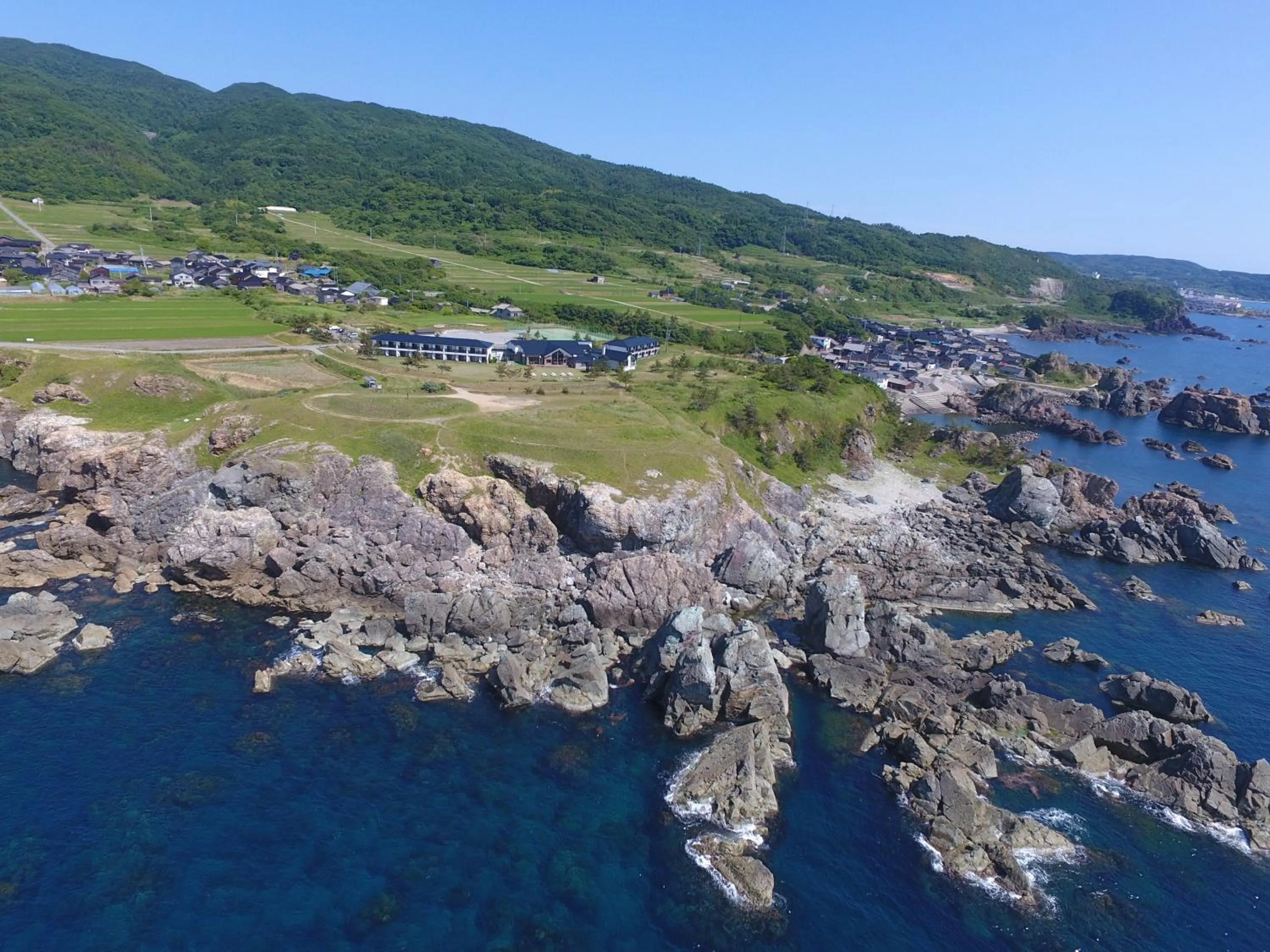 Property building, Bird's-eye View in Hotel Familio Sadoaikawa