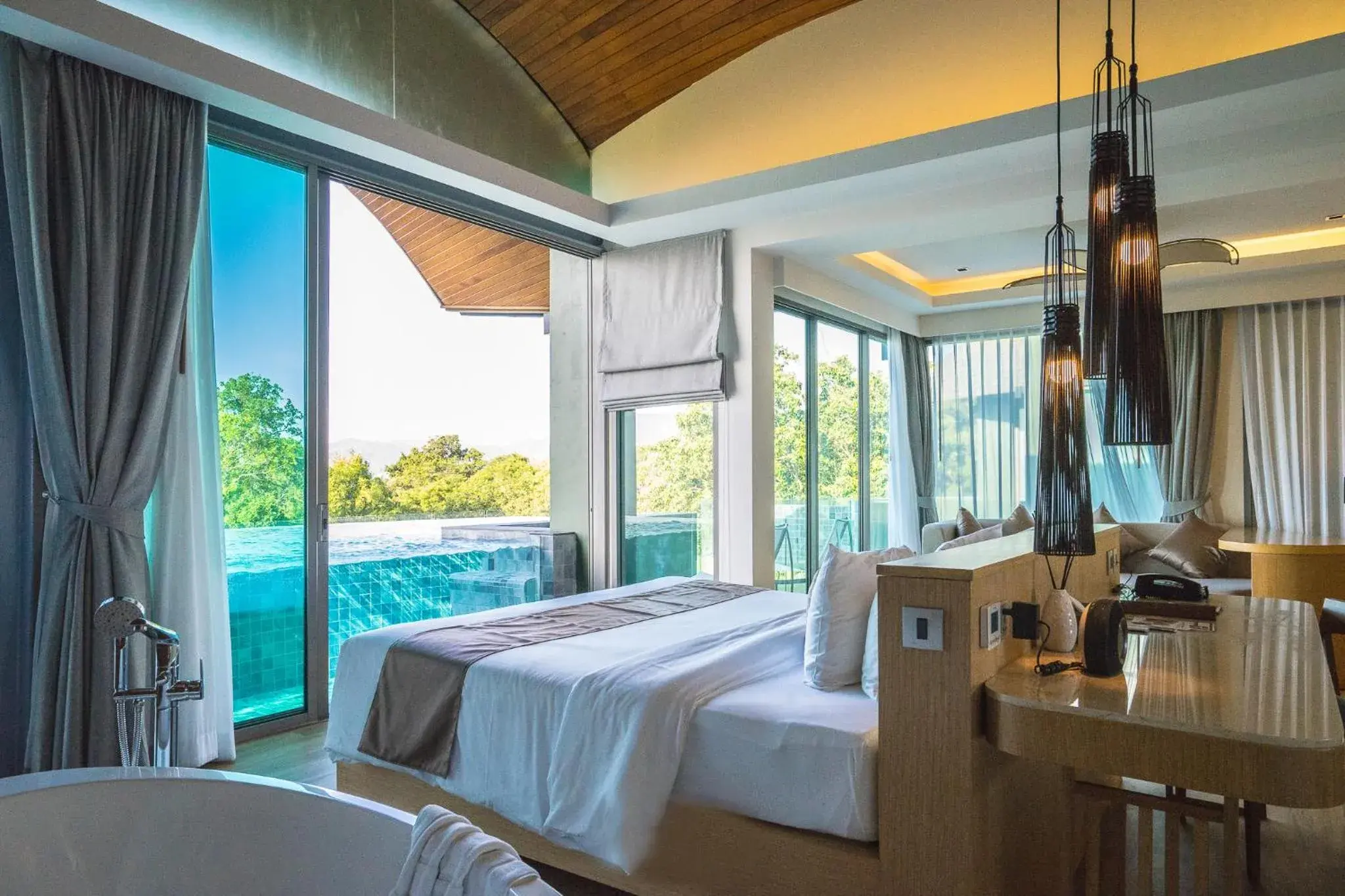 Bedroom, Bed in Crest Resort & Pool Villas - SHA Extra Plus Bedroom, Bed in Crest Resort & Pool Villas - SHA Extra Plus