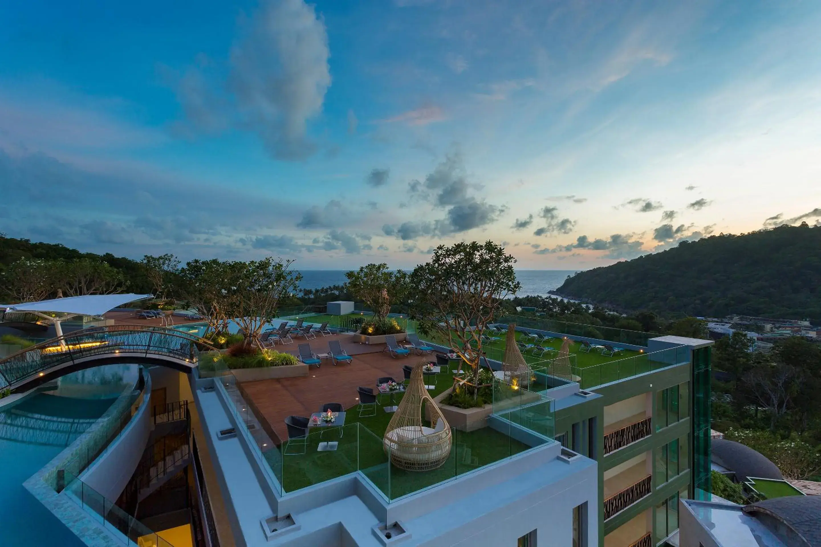 Bird's eye view in Crest Resort & Pool Villas - SHA Extra Plus Bird's eye view in Crest Resort & Pool Villas - SHA Extra Plus