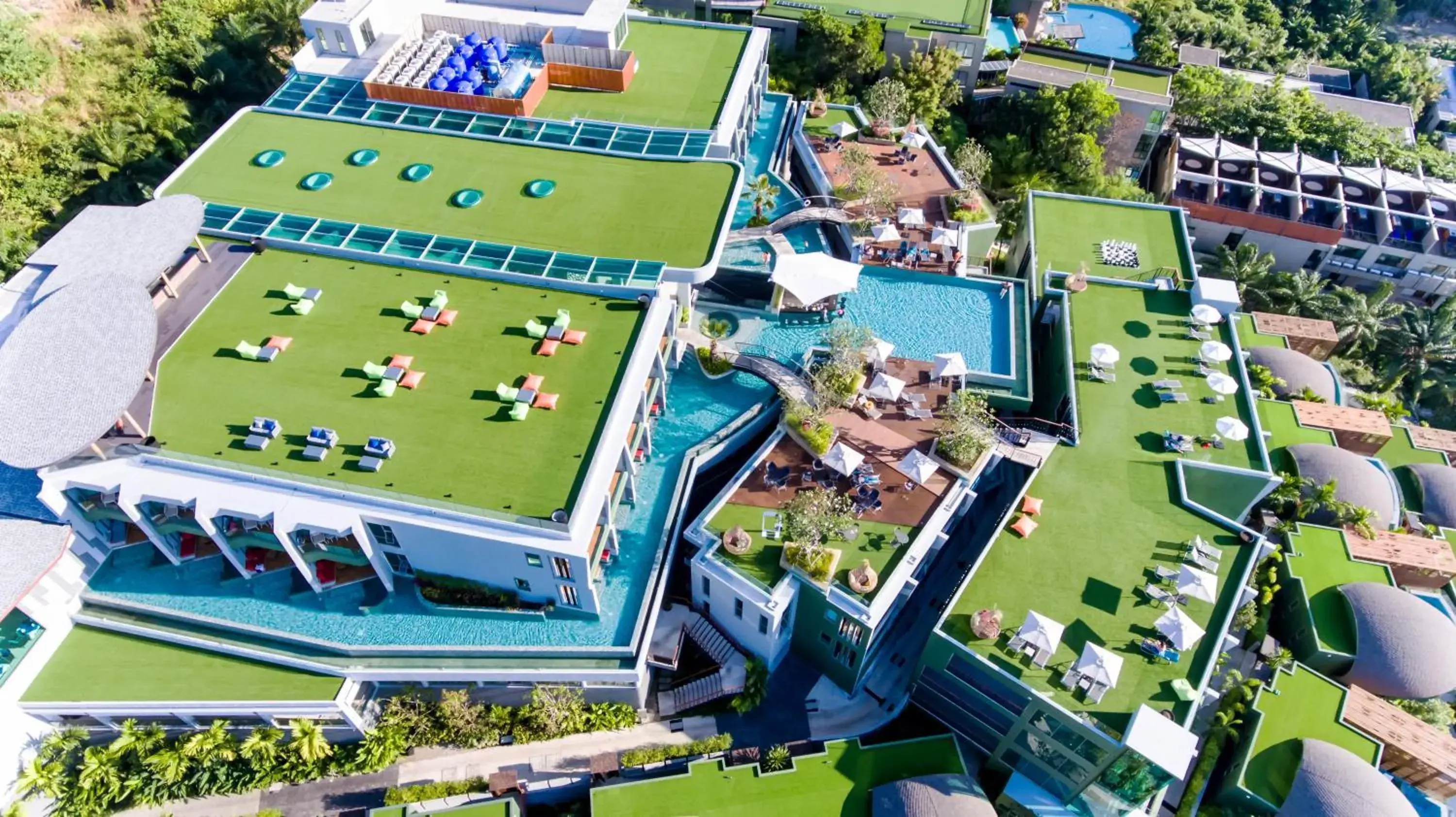 Bird's eye view in Crest Resort & Pool Villas - SHA Extra Plus Bird's eye view in Crest Resort & Pool Villas - SHA Extra Plus