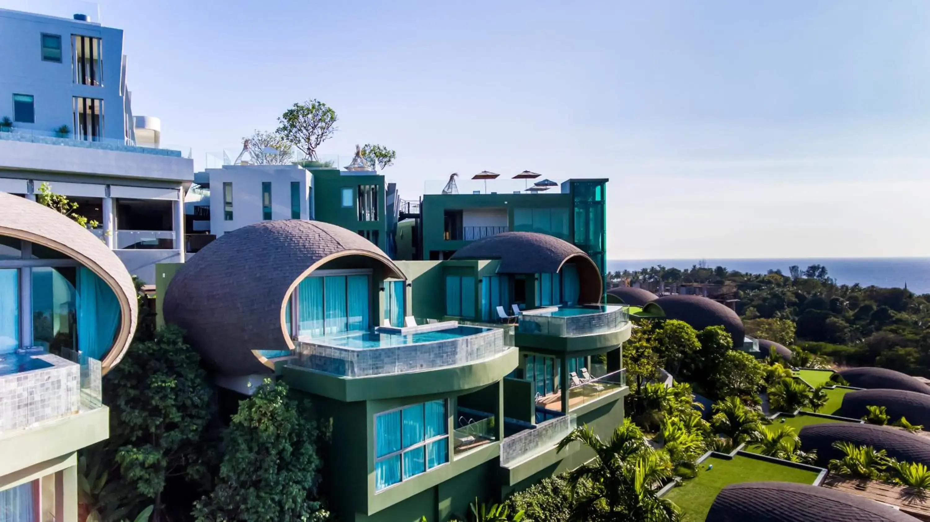 Bird's eye view in Crest Resort & Pool Villas - SHA Extra Plus Bird's eye view in Crest Resort & Pool Villas - SHA Extra Plus