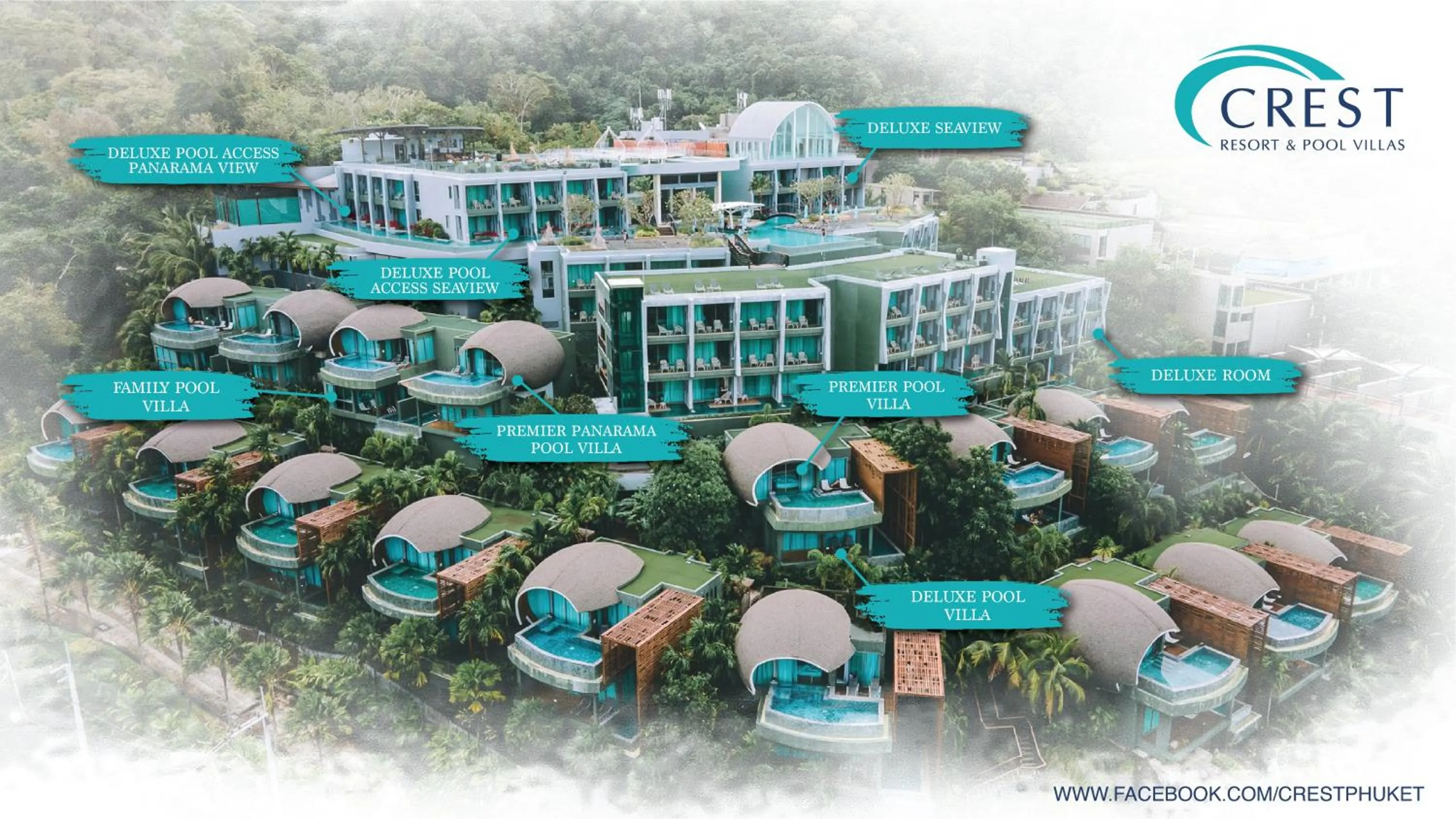 Bird's eye view in Crest Resort & Pool Villas - SHA Extra Plus