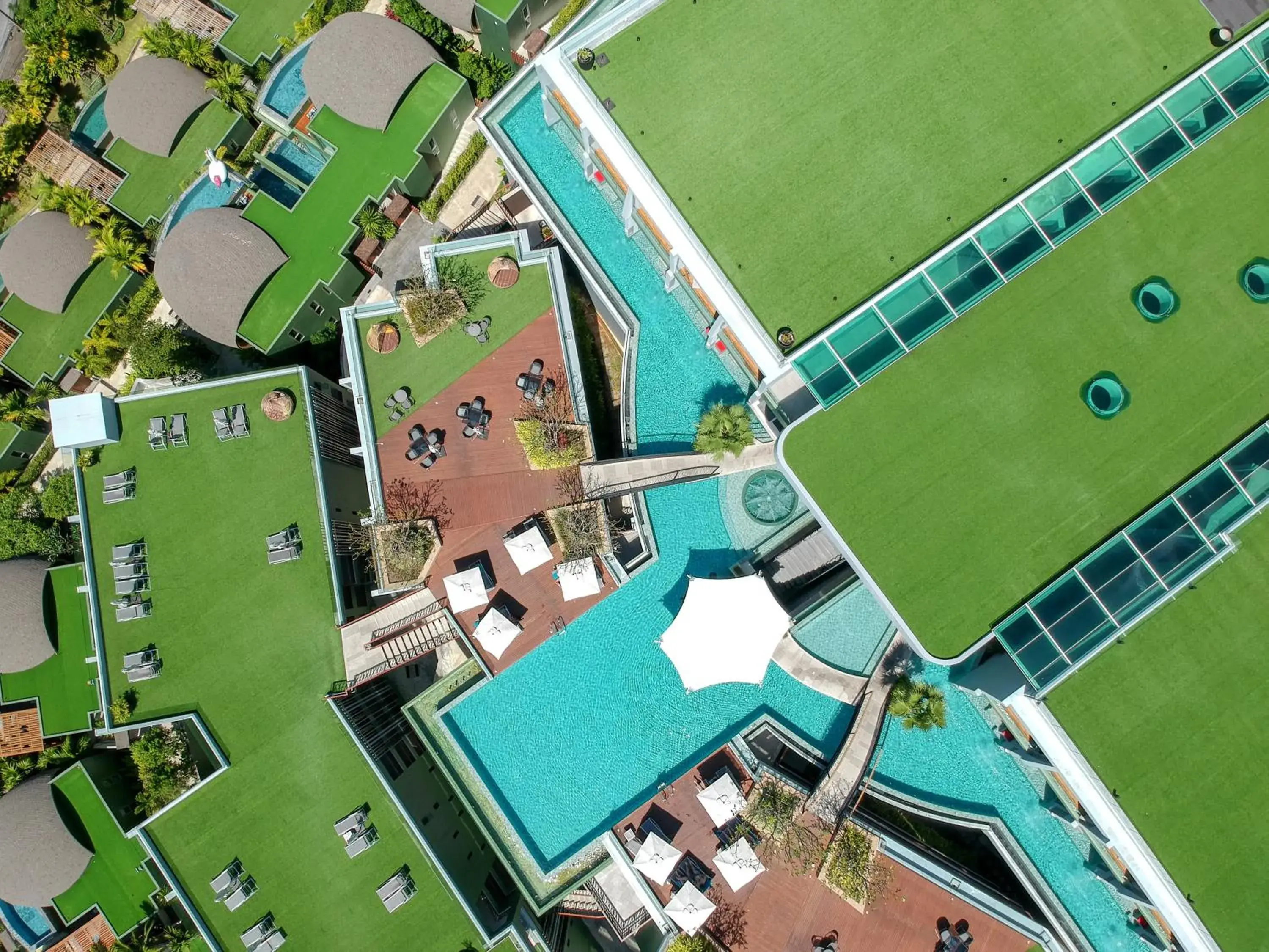 Bird's eye view in Crest Resort & Pool Villas - SHA Extra Plus Bird's eye view in Crest Resort & Pool Villas - SHA Extra Plus