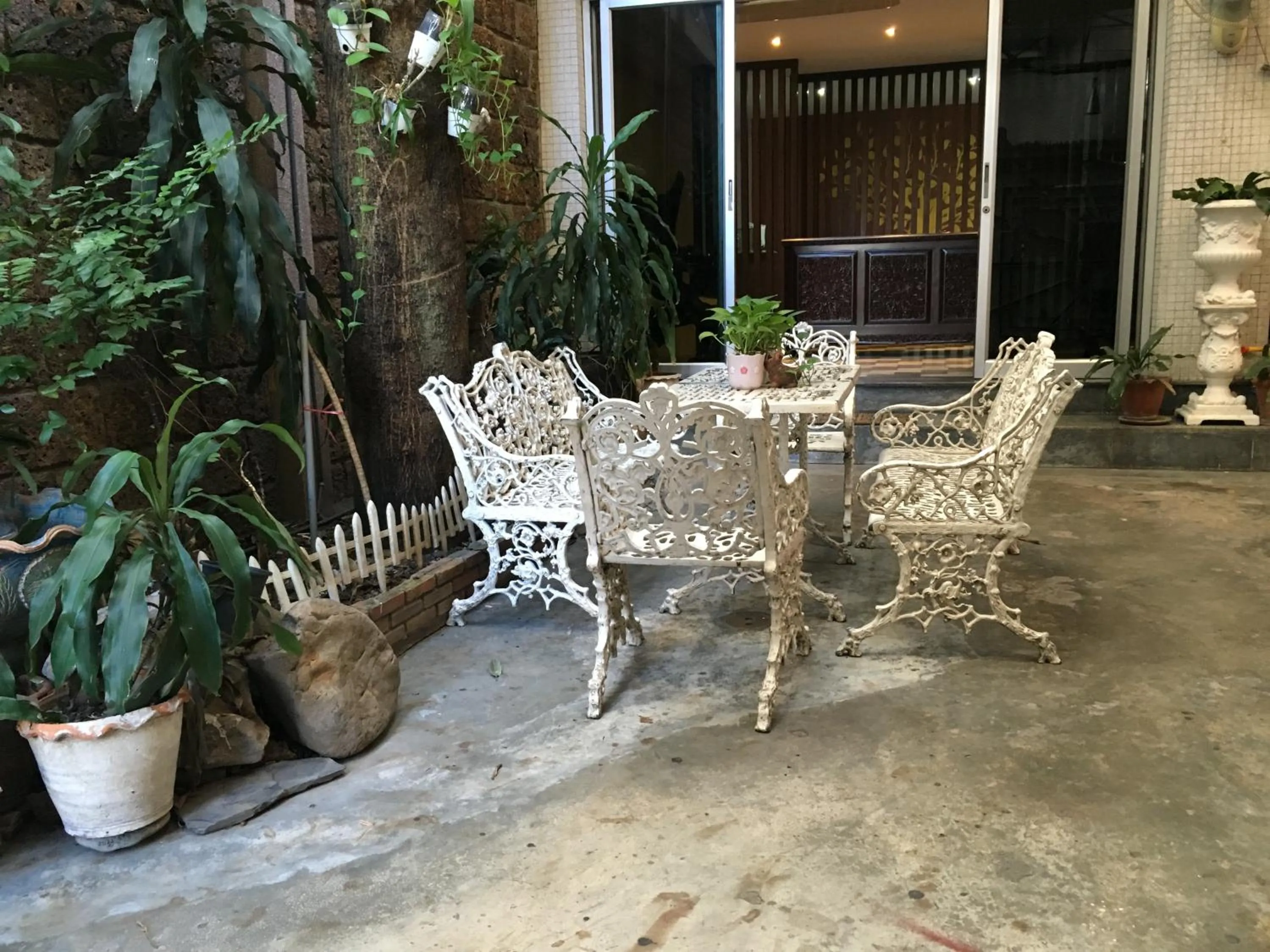 Patio in The Grand Palace Hotel
