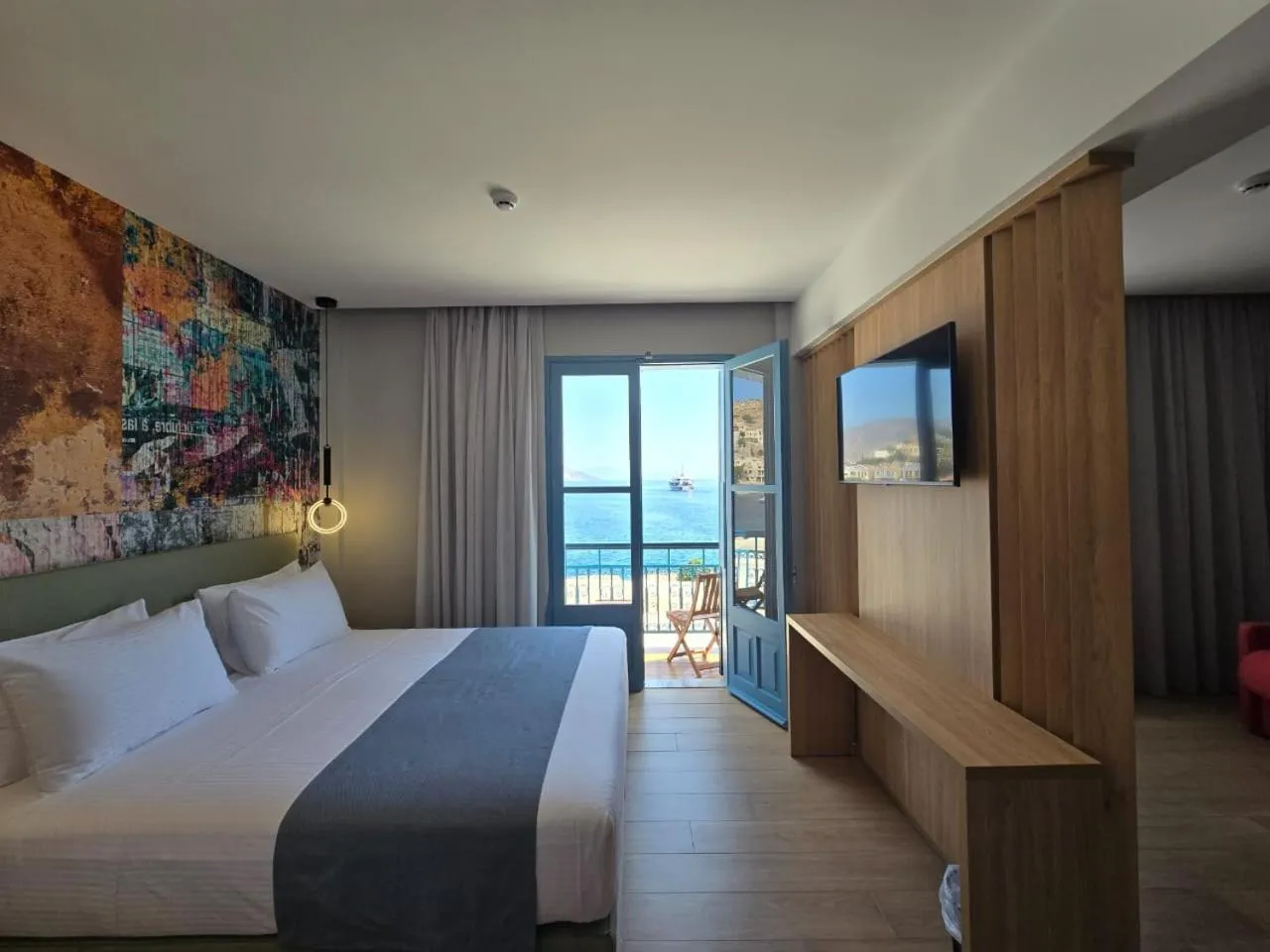 Bedroom in Nireus Hotel