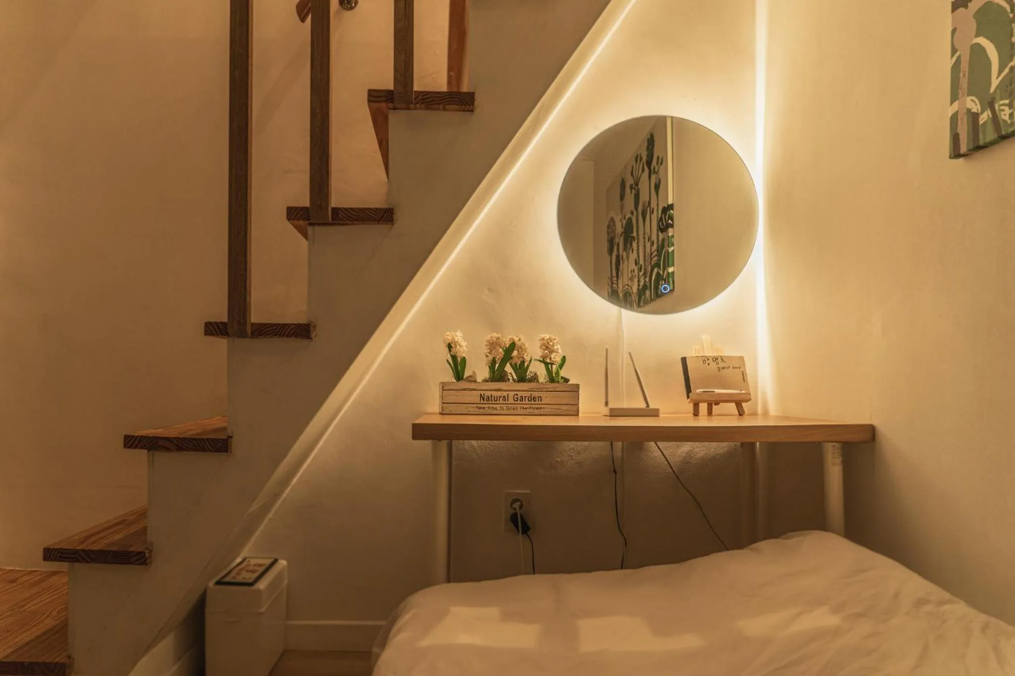 Bed in Myeongdong Artmonstay