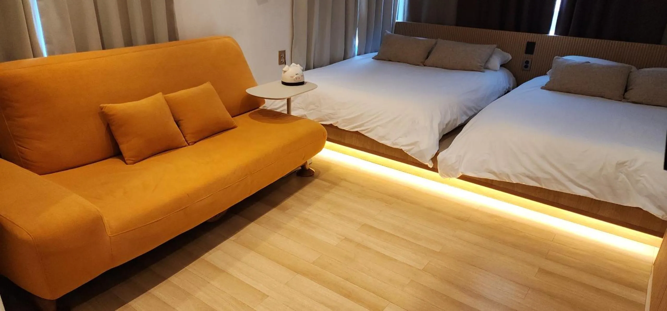 Bed in Myeongdong Artmonstay