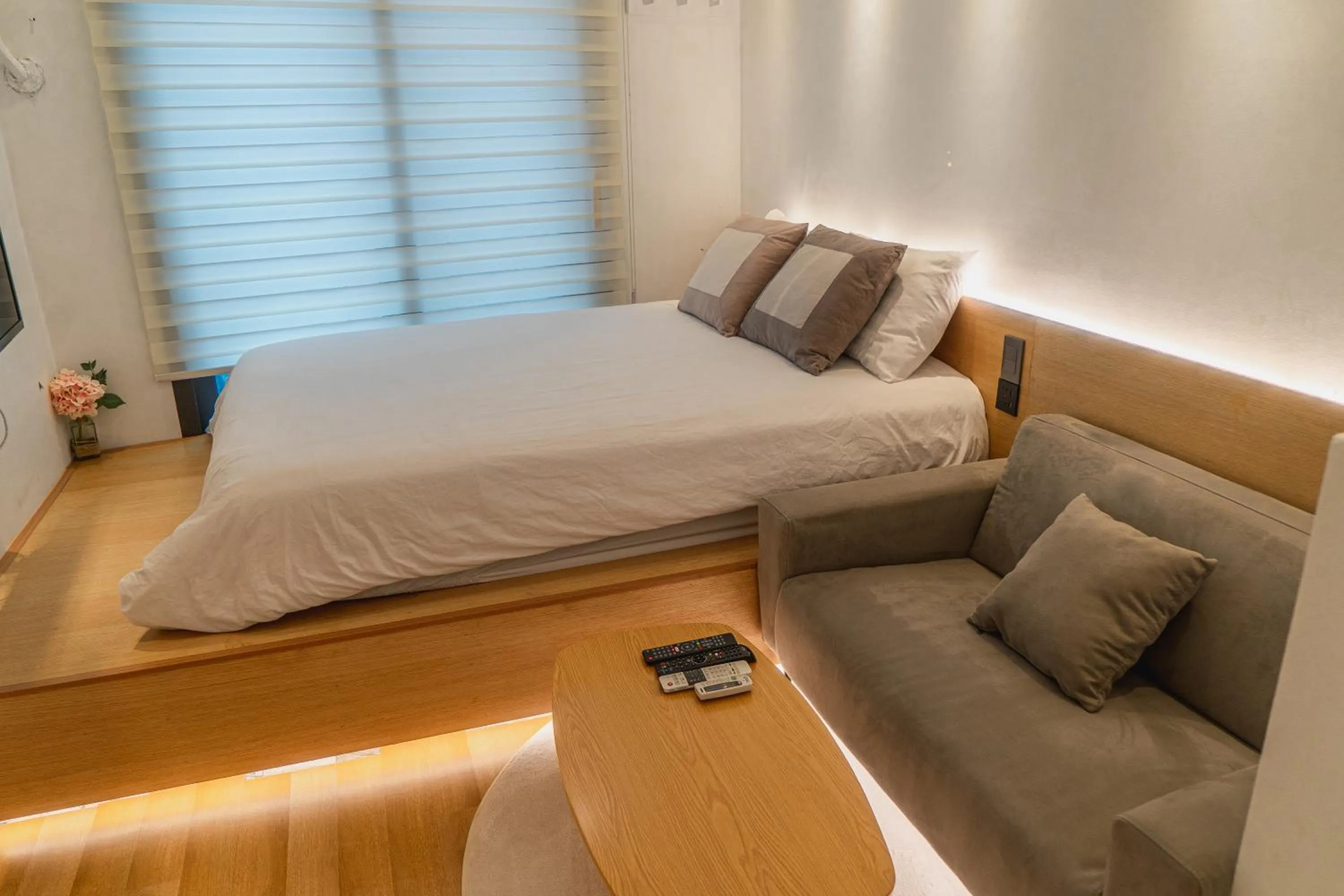 Bed in Myeongdong Artmonstay