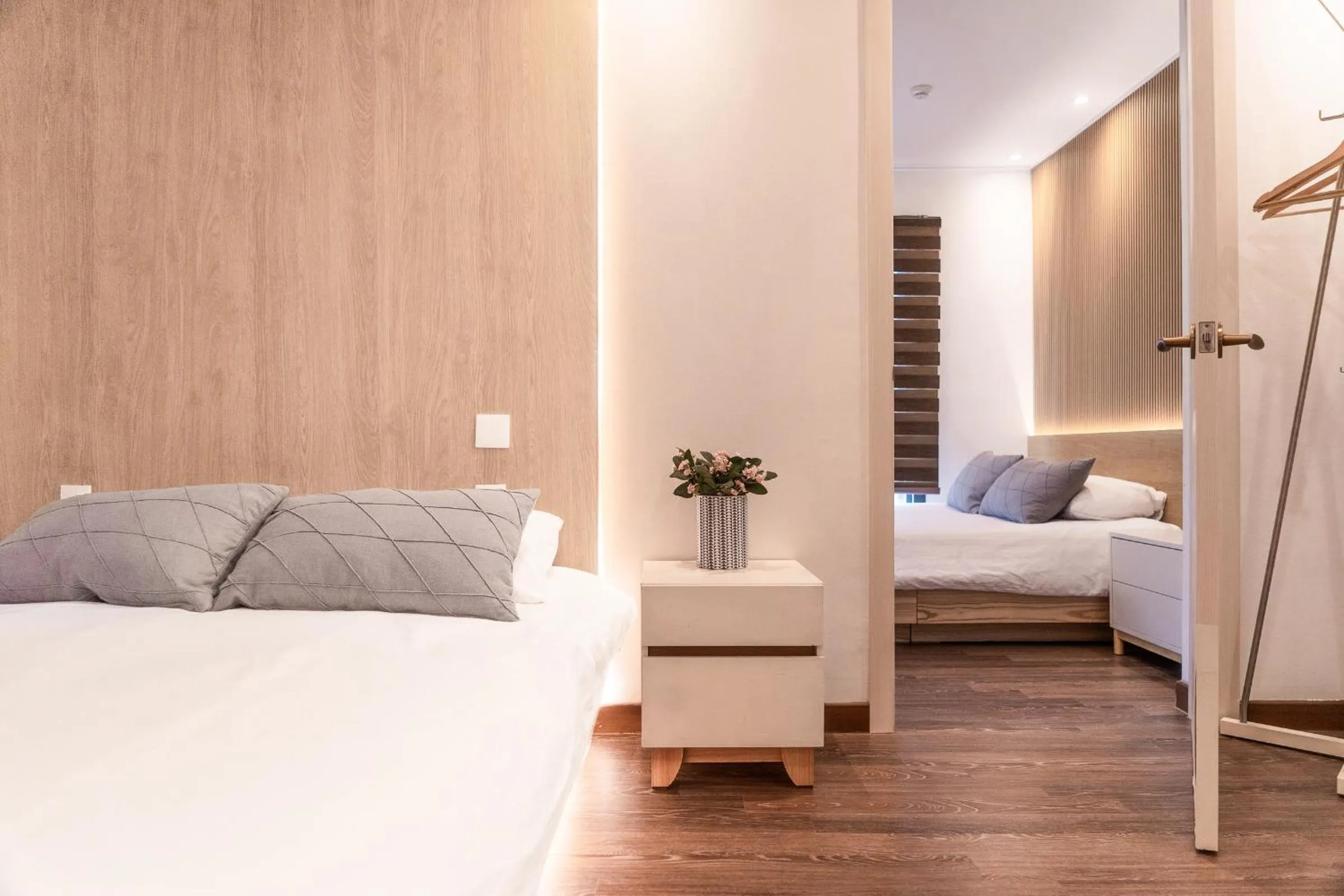 Bed in Myeongdong Artmonstay