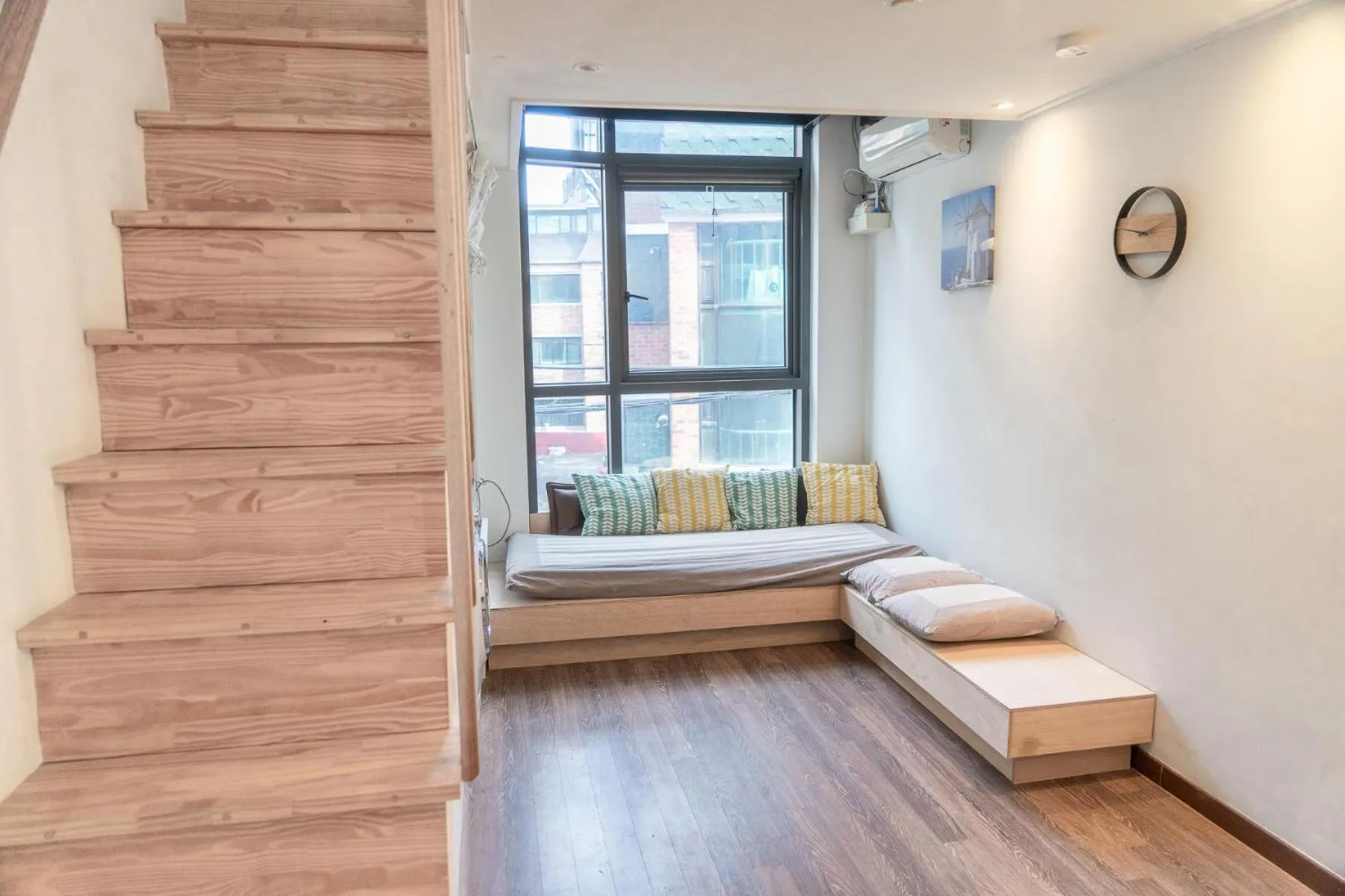 Bed in Myeongdong Artmonstay