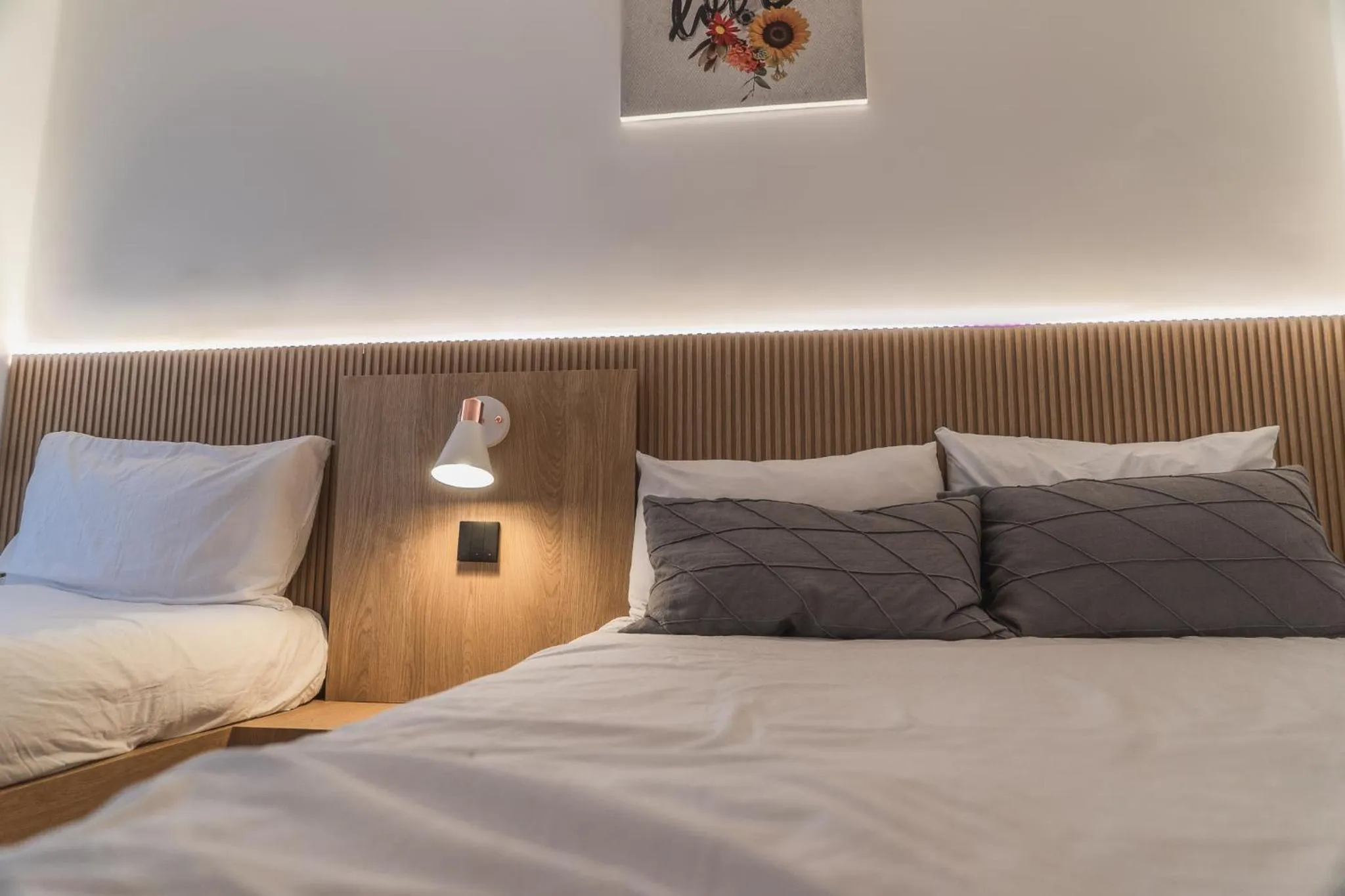 Bed in Myeongdong Artmonstay