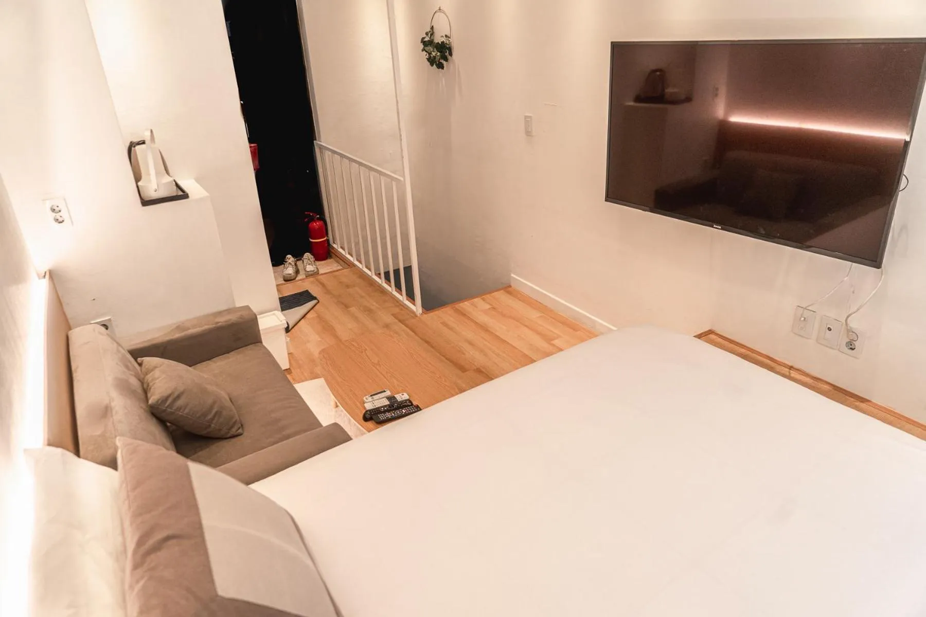 Bed in Myeongdong Artmonstay