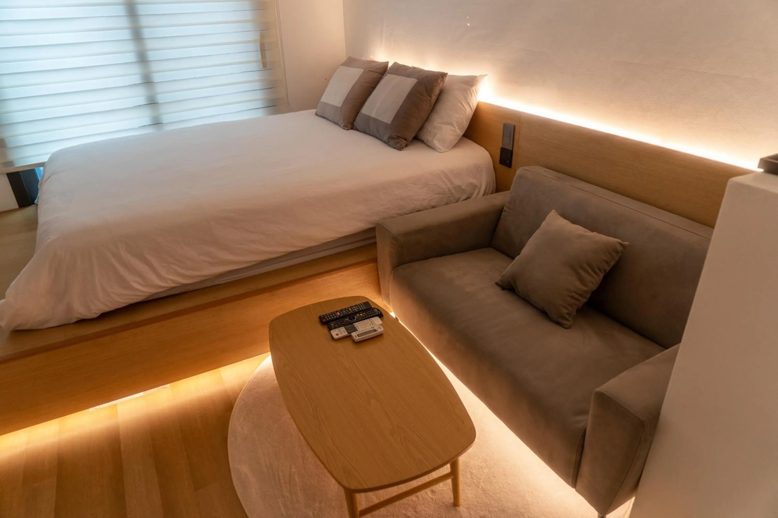 Bed in Myeongdong Artmonstay