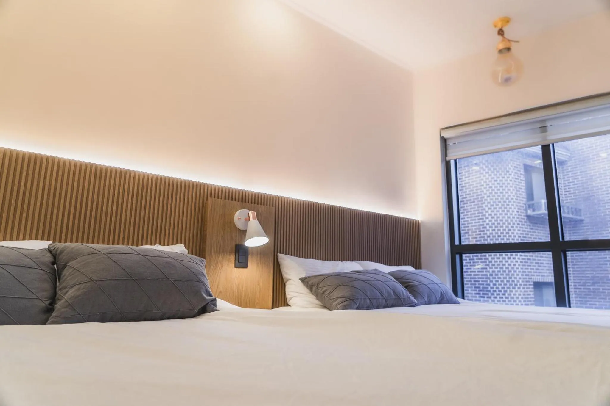 Bed in Myeongdong Artmonstay