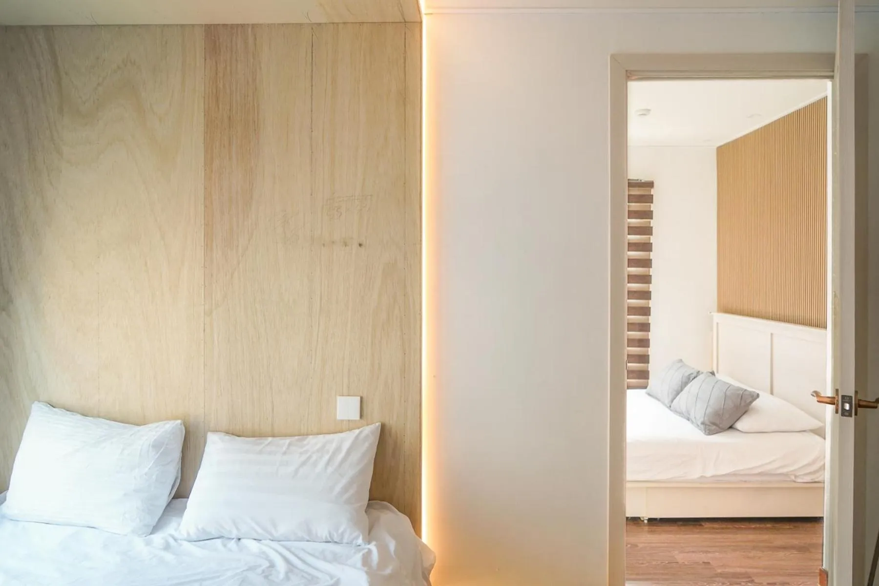 Bed in Myeongdong Artmonstay