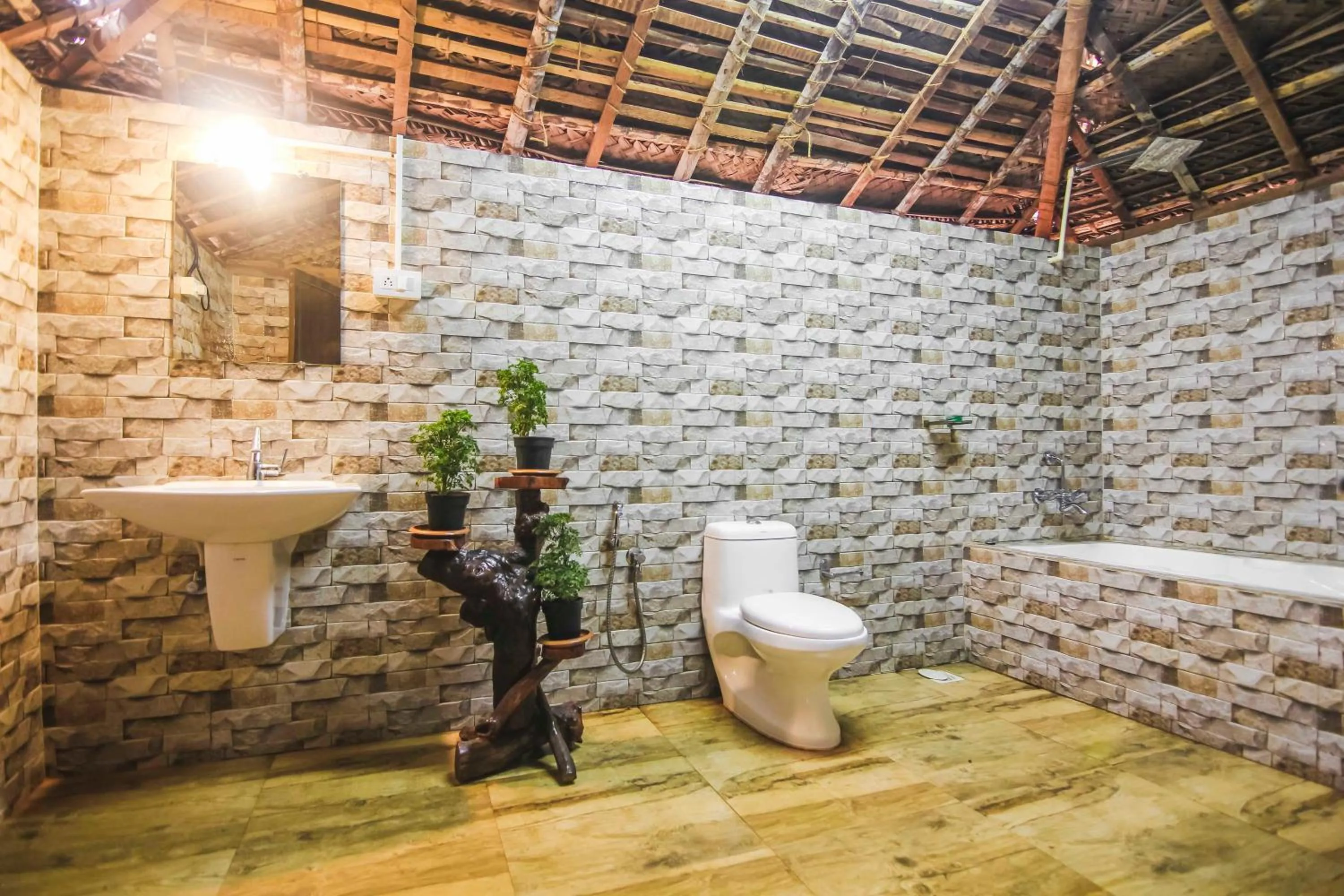 Shower in Palm Trees Ayurvedic Heritage