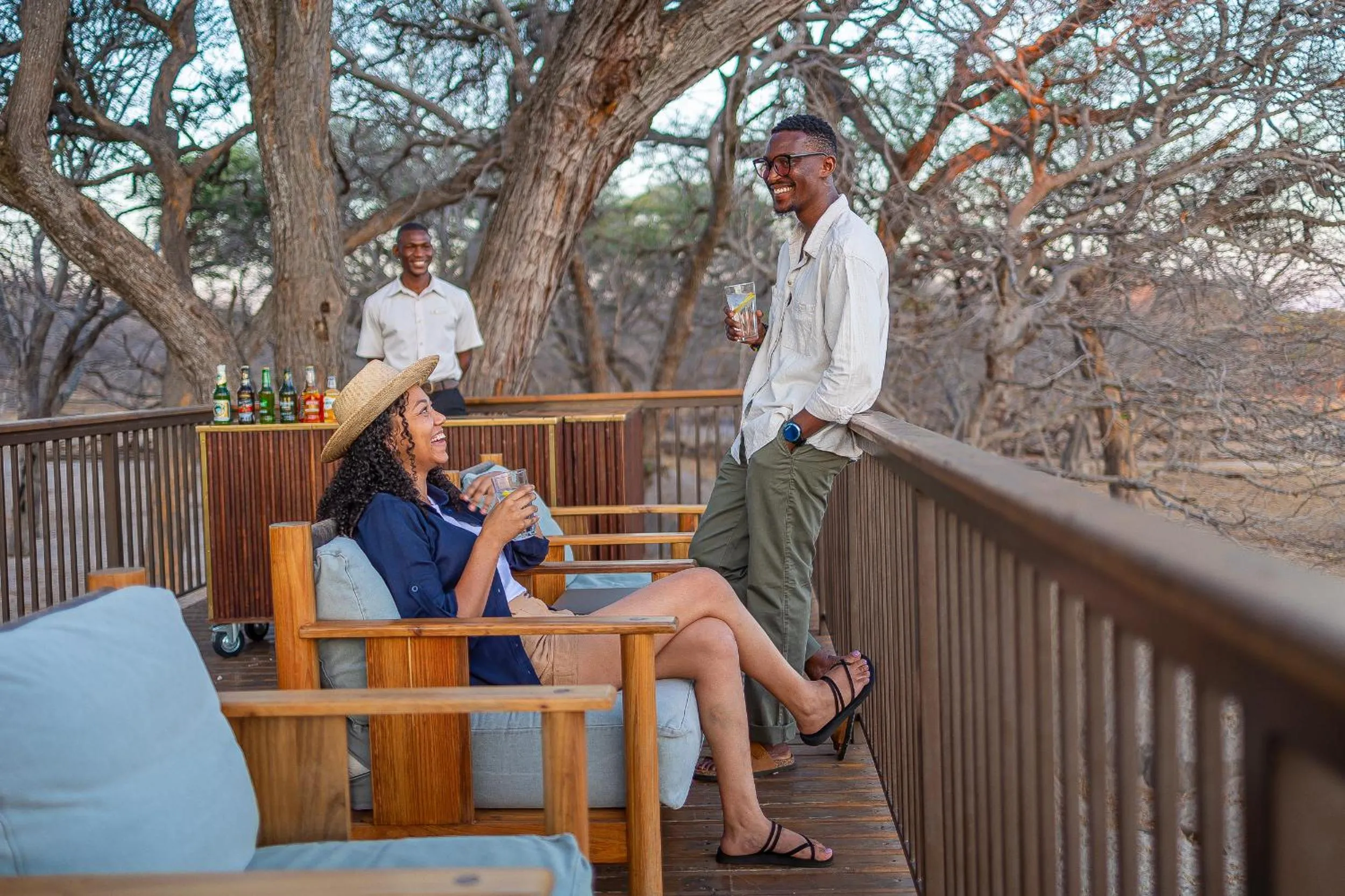 Guests in Hwange Safari Lodge