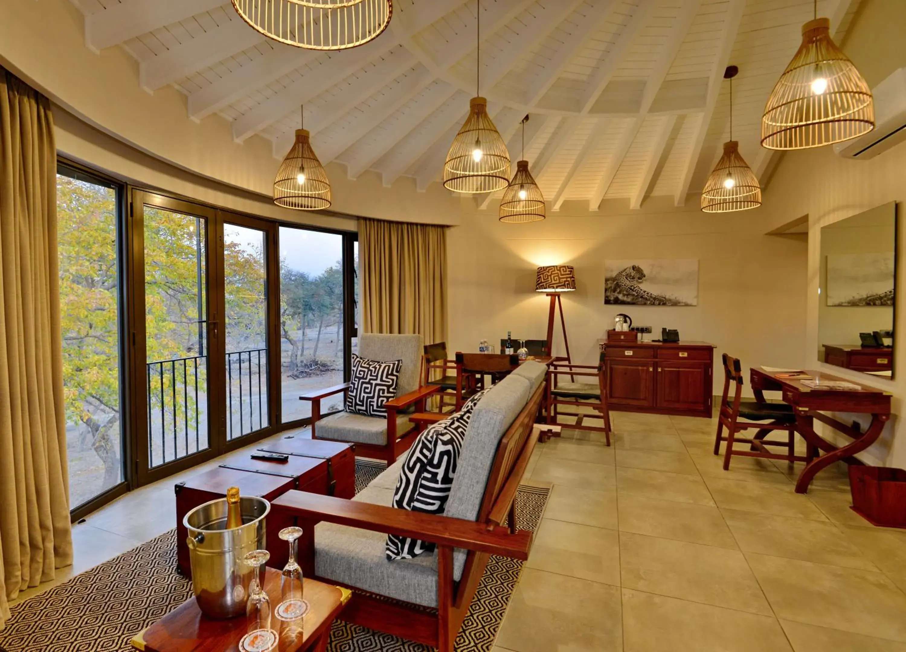 Living room in Hwange Safari Lodge Living room in Hwange Safari Lodge