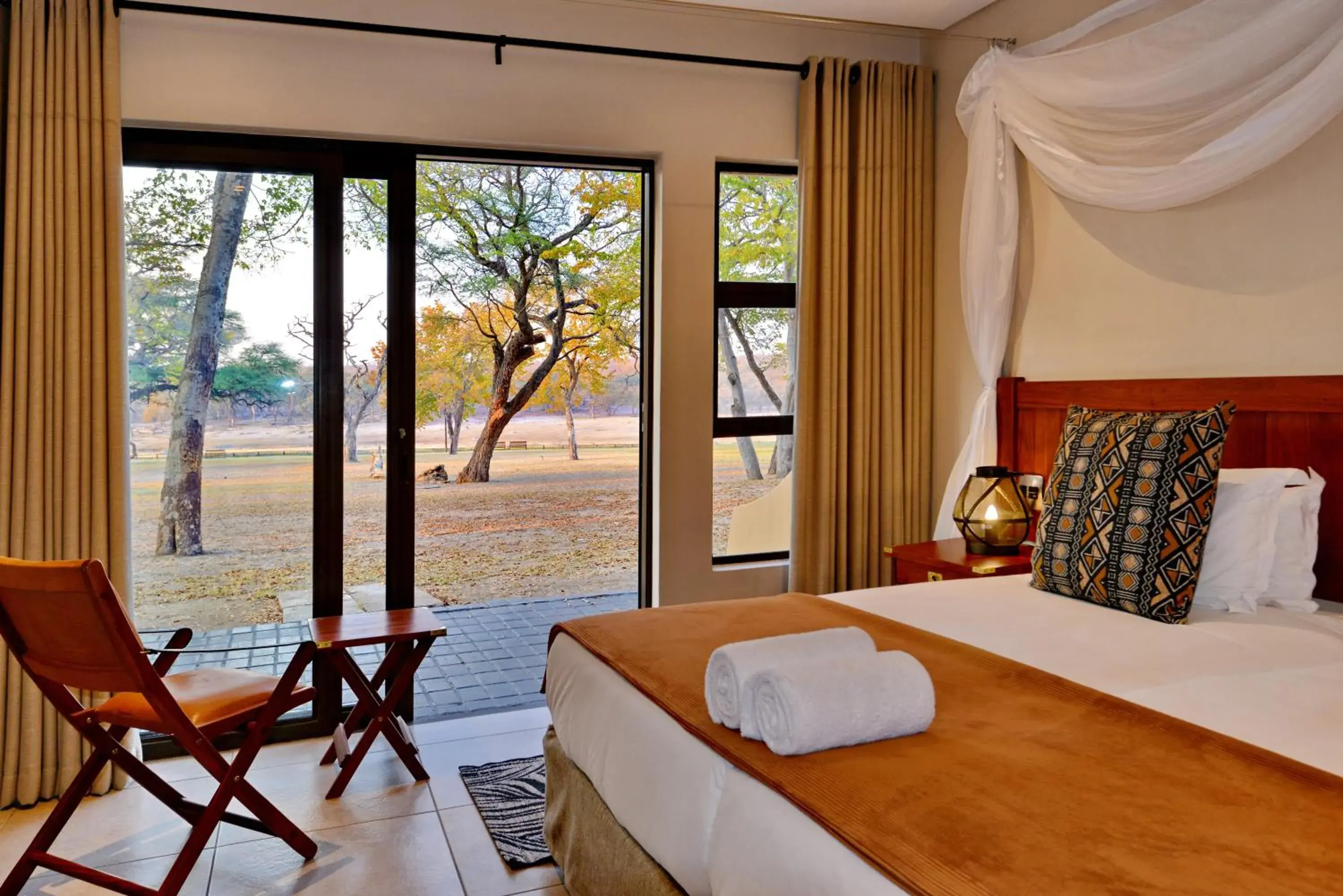 View (from property/room), Bed in Hwange Safari Lodge View (from property/room), Bed in Hwange Safari Lodge