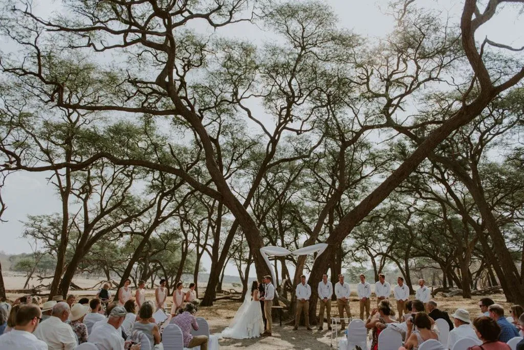 People in Hwange Safari Lodge