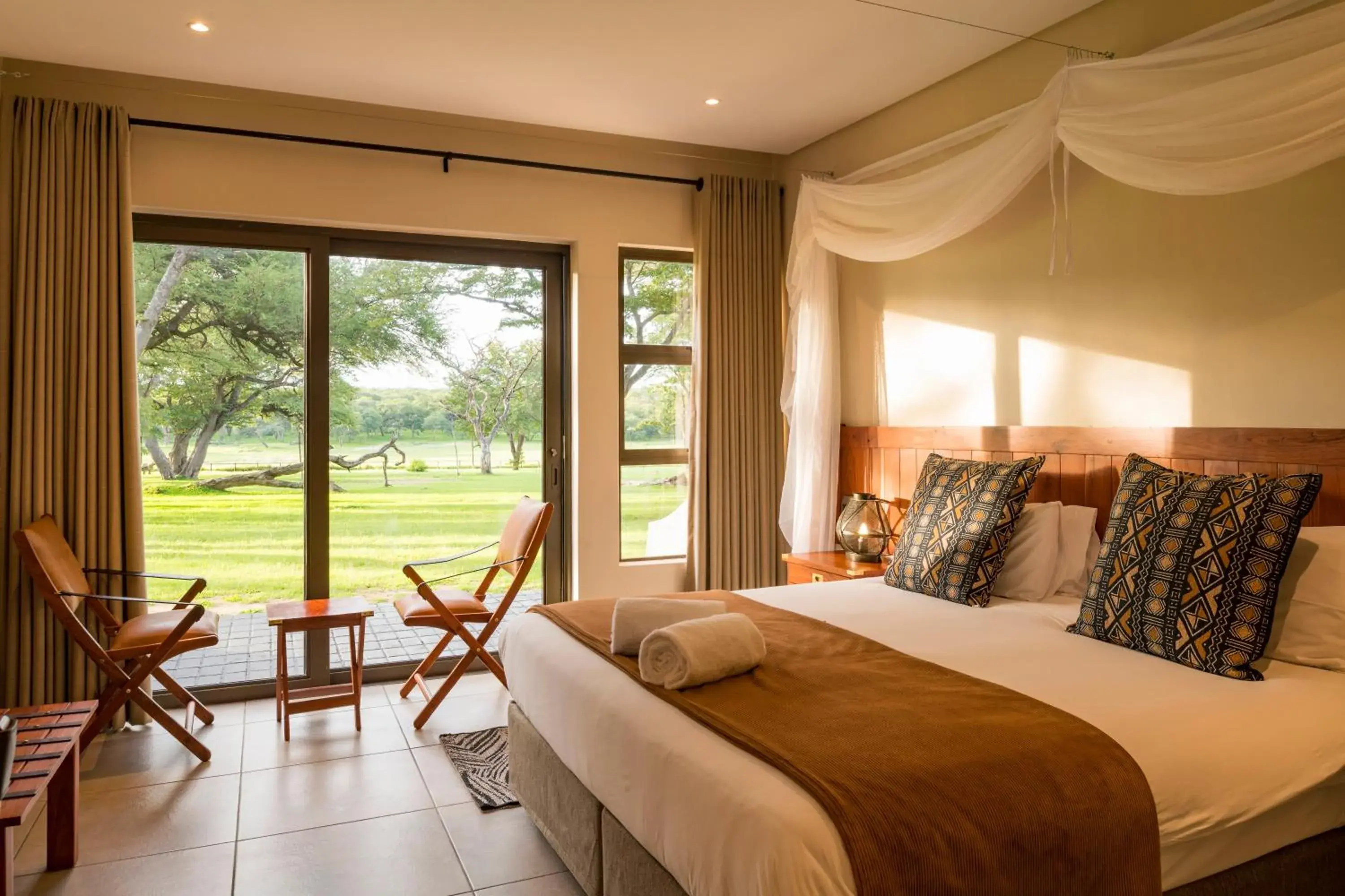 View (from property/room), Bed in Hwange Safari Lodge View (from property/room), Bed in Hwange Safari Lodge