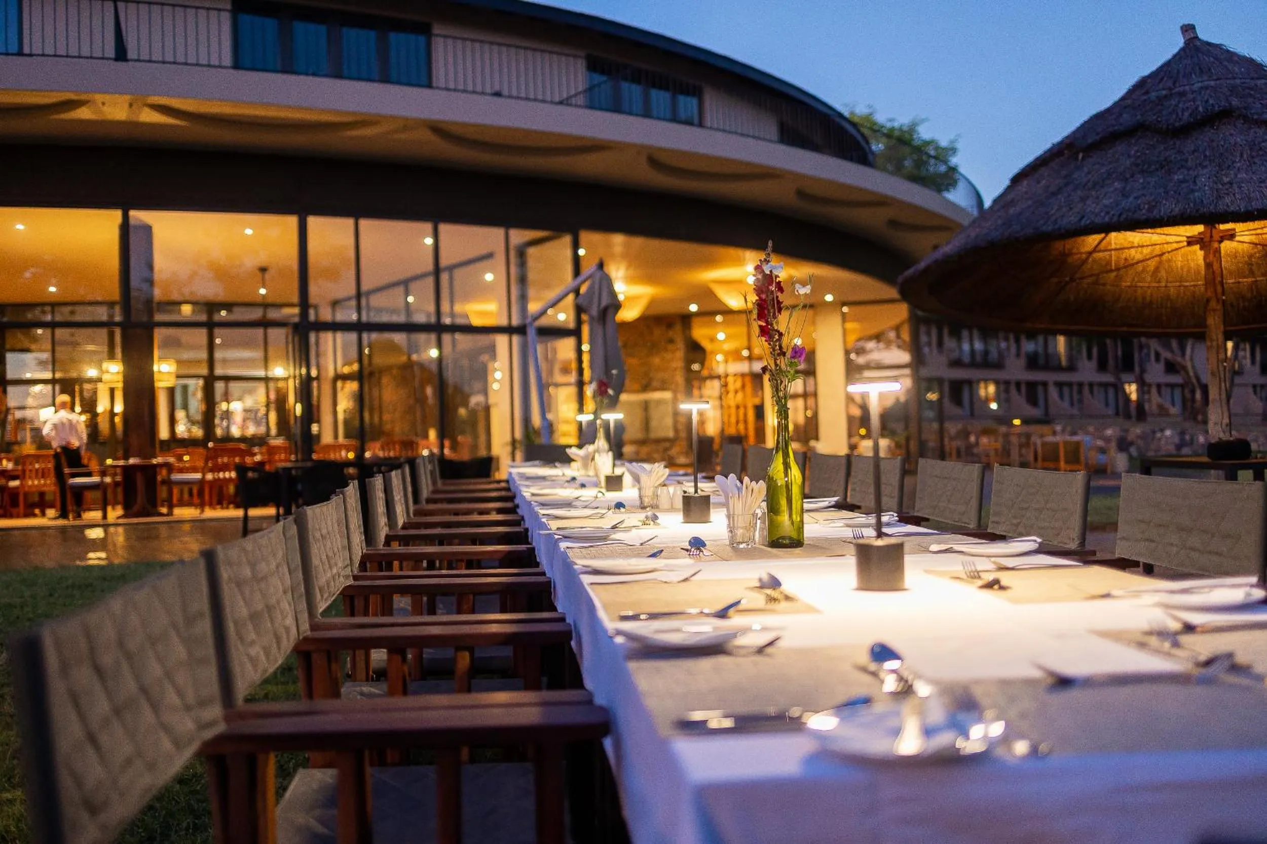 Dining area in Hwange Safari Lodge