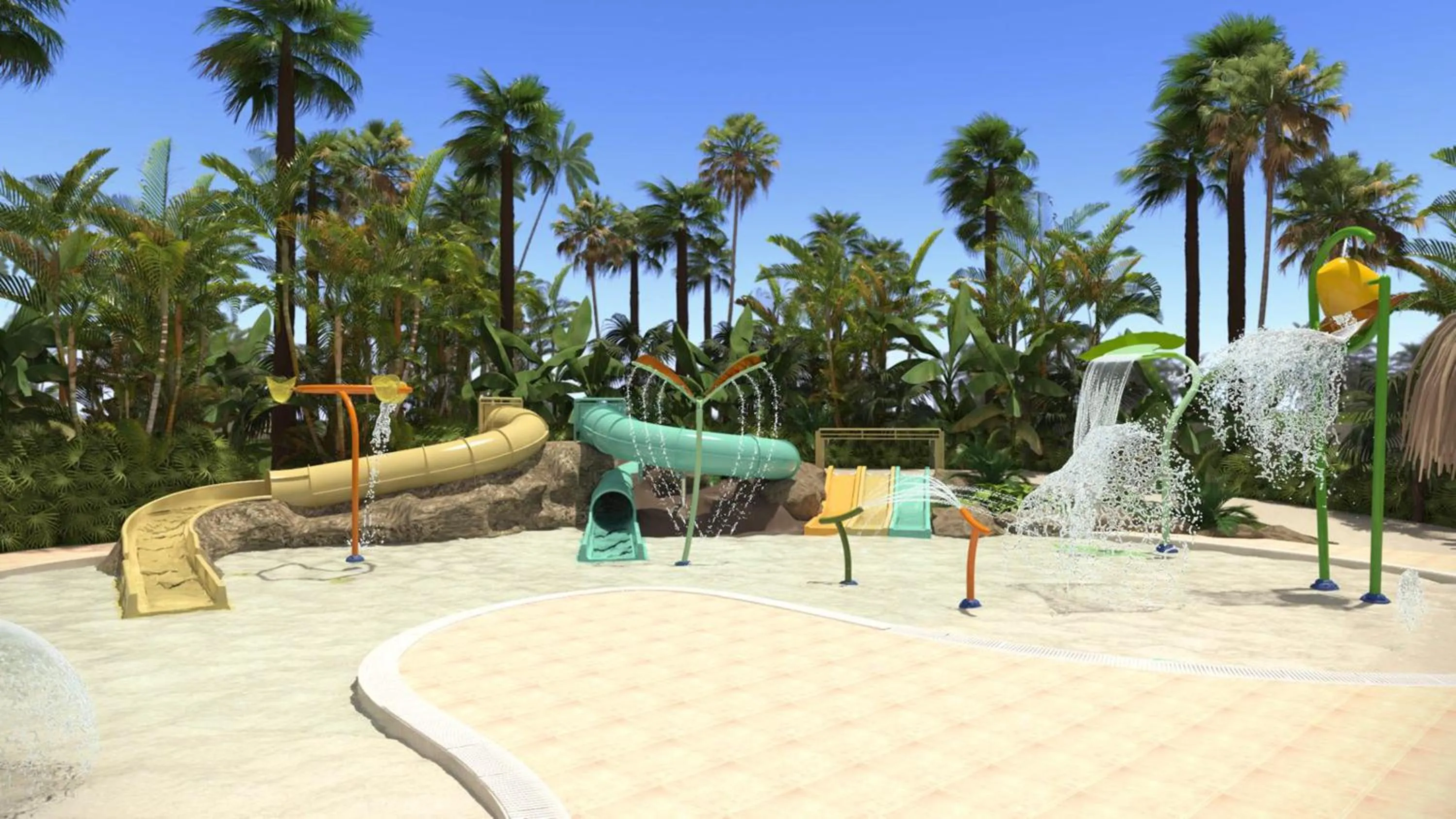 Aqua park in Sol Principe