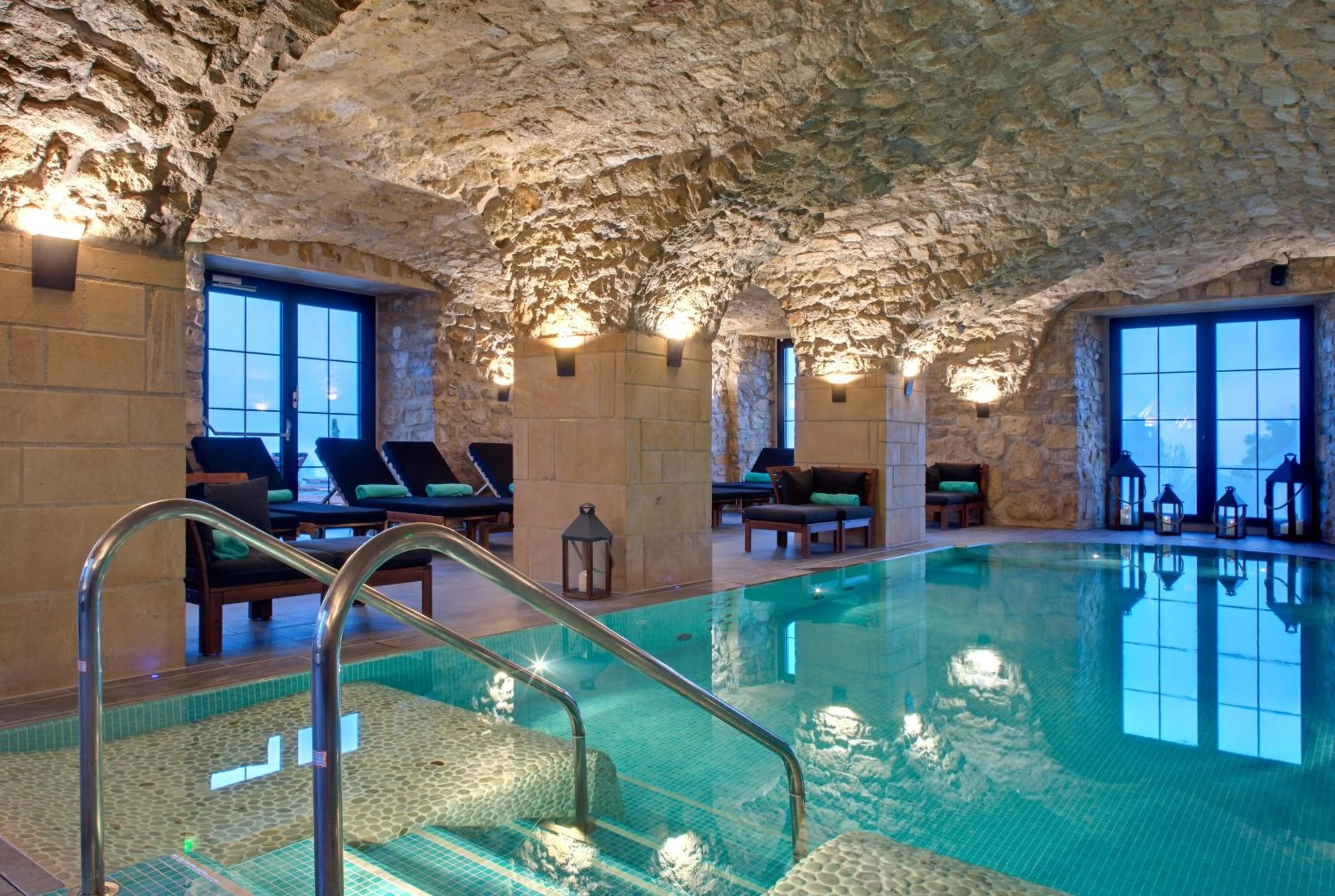 Hot Spring Bath in Domaine de la Klauss & Spa, Restaurant Gastronomique Le K