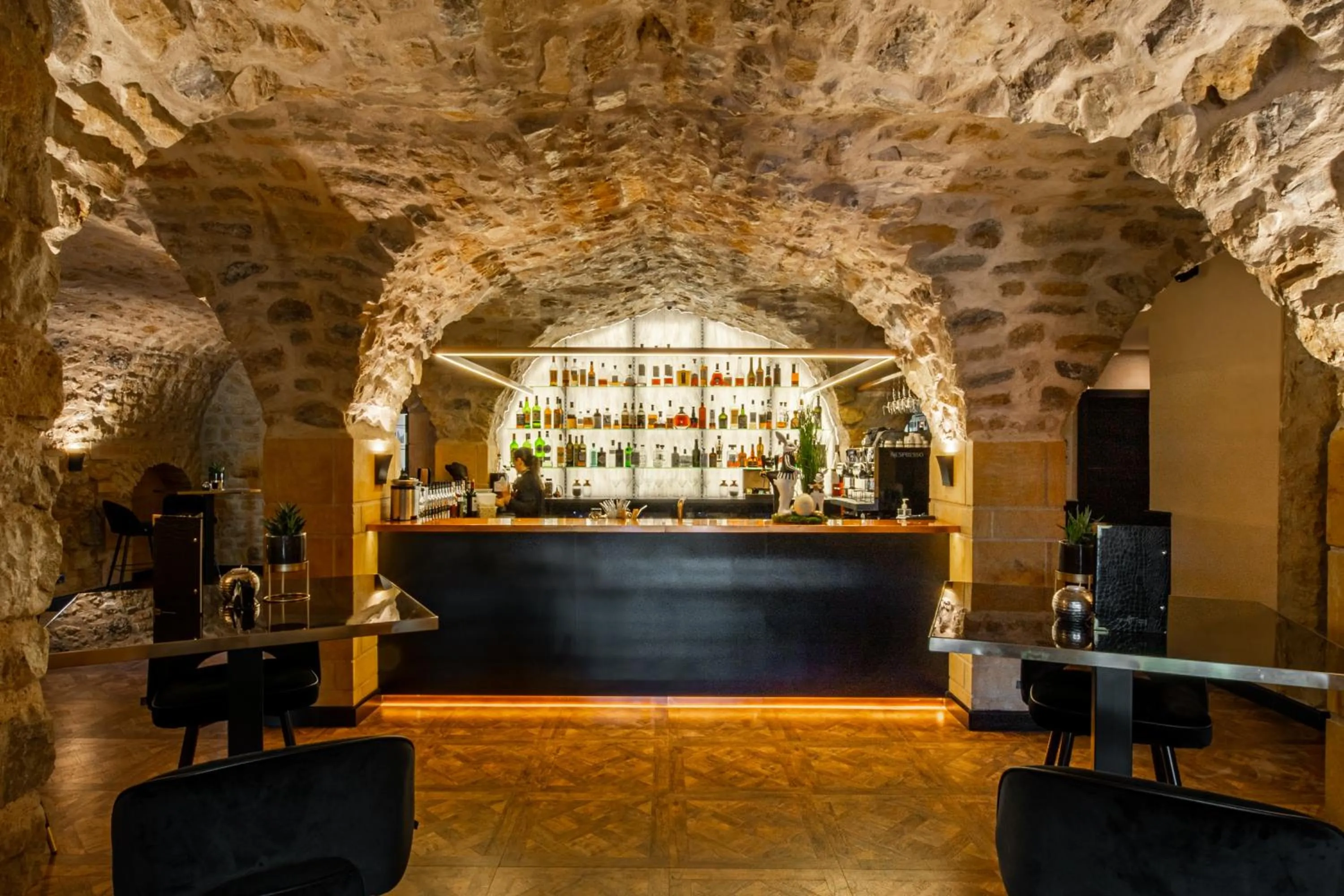 Lounge or bar in Domaine de la Klauss & Spa, Restaurant Gastronomique Le K