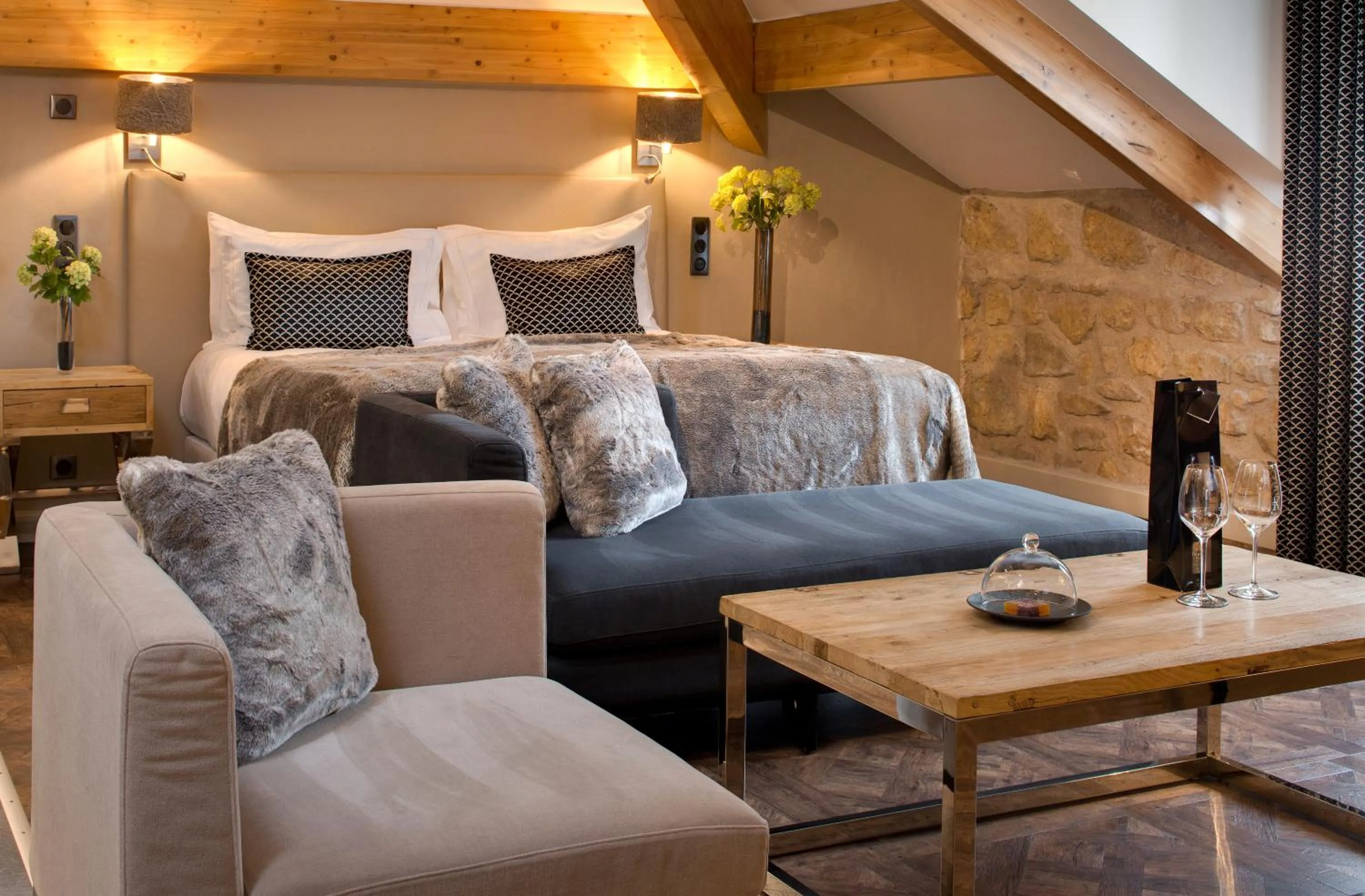 Seating area in Domaine de la Klauss & Spa, Restaurant Gastronomique Le K