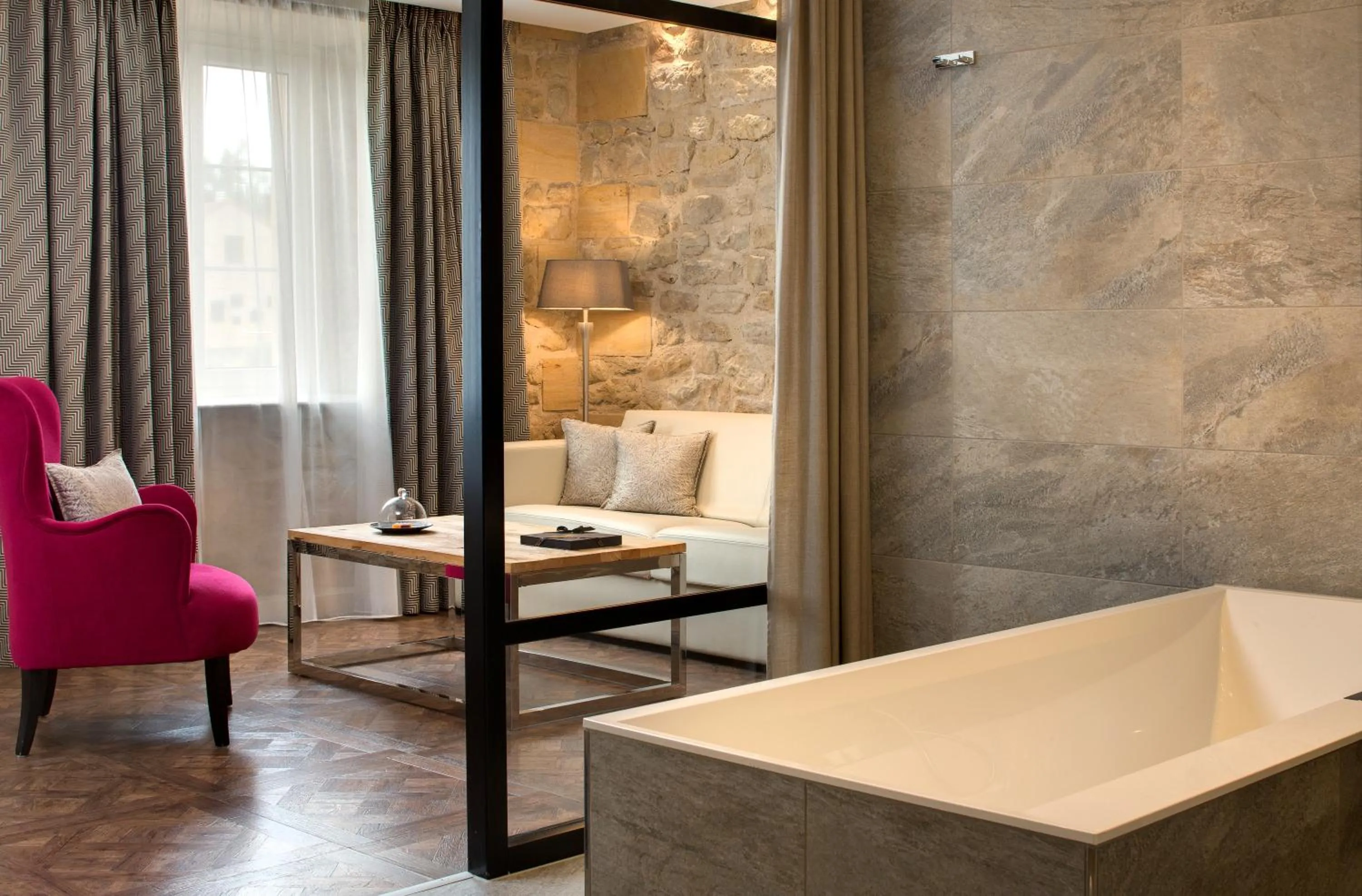 Seating area in Domaine de la Klauss & Spa, Restaurant Gastronomique Le K