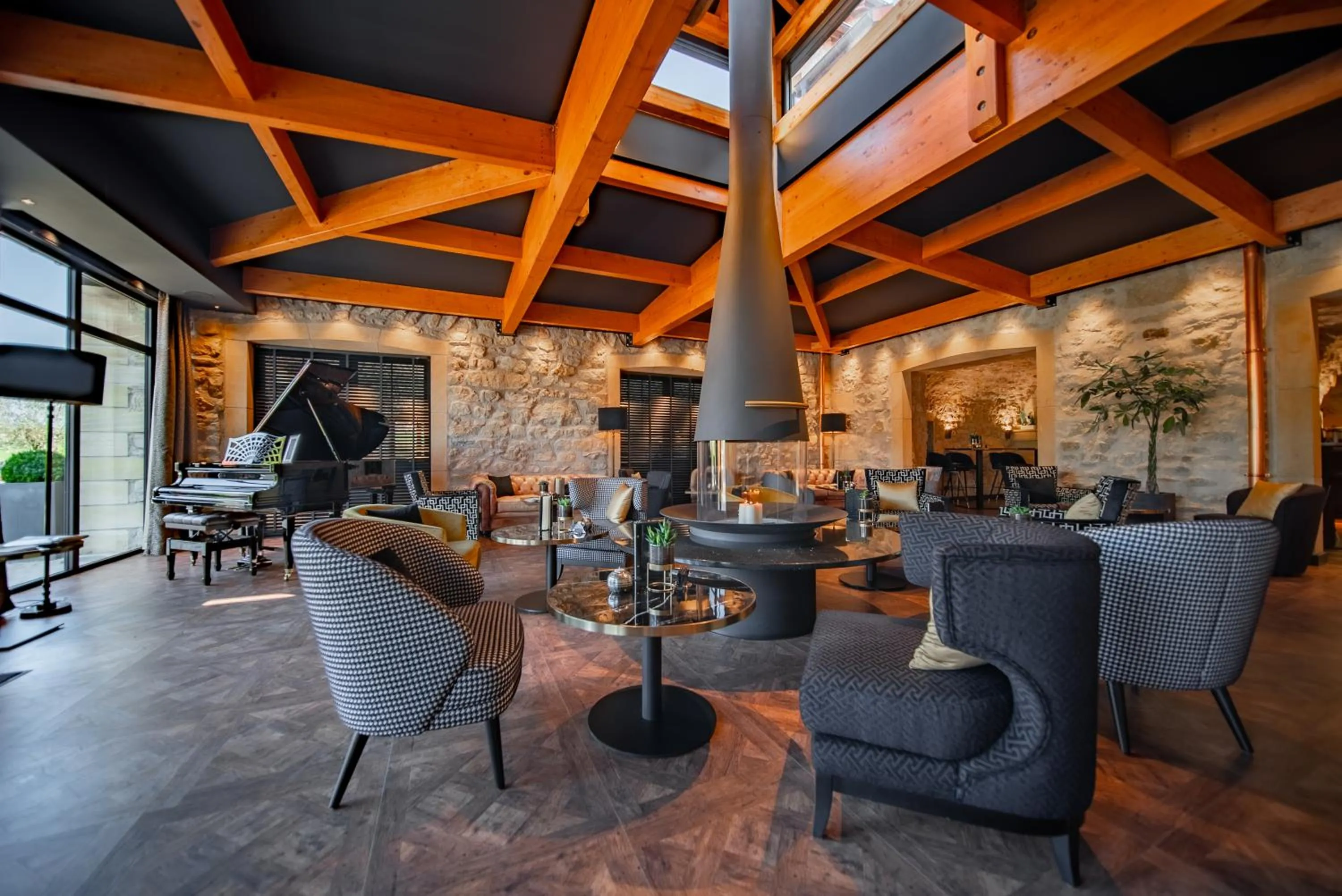 Living room in Domaine de la Klauss & Spa, Restaurant Gastronomique Le K