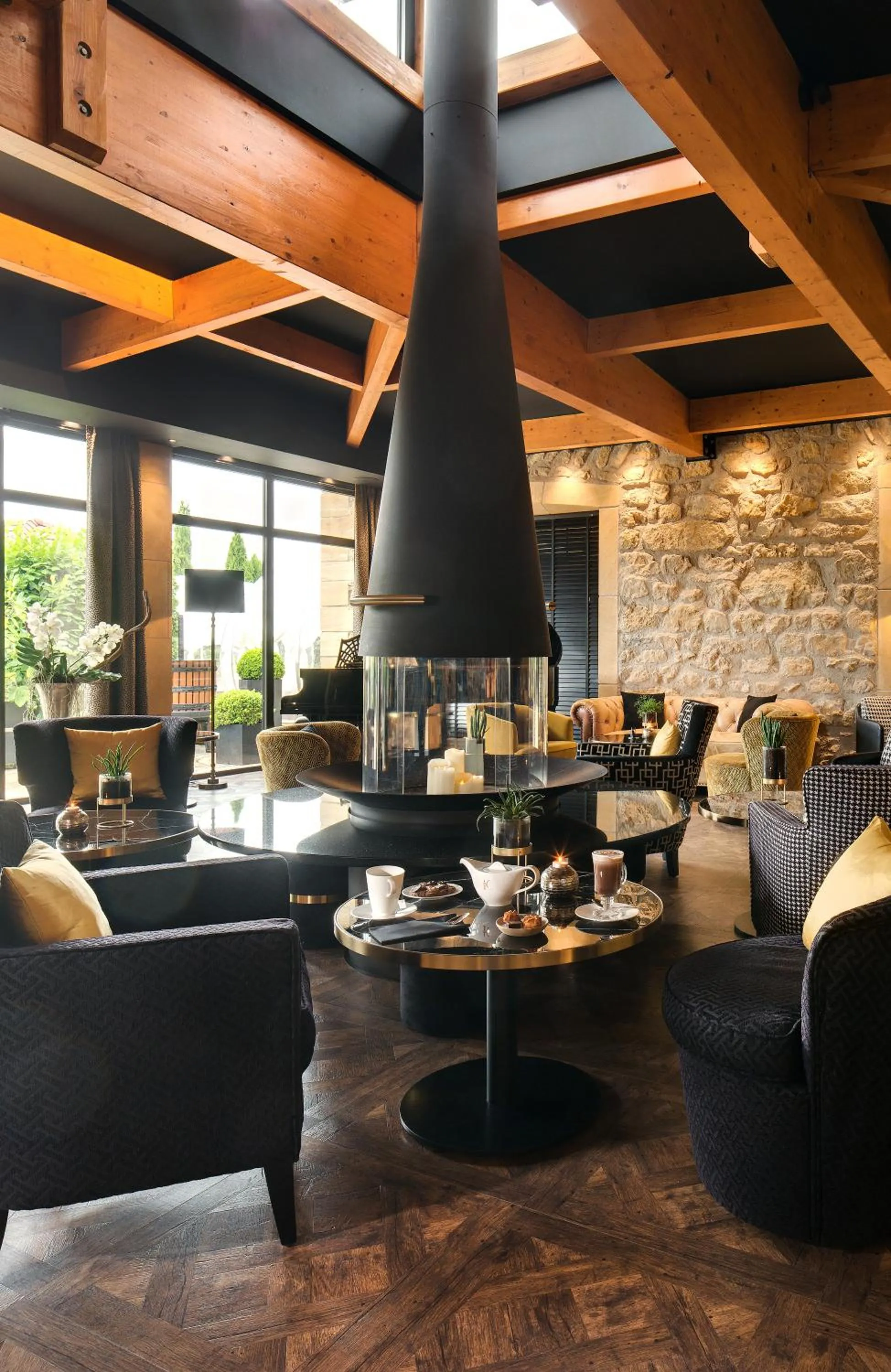 Lounge or bar in Domaine de la Klauss & Spa, Restaurant Gastronomique Le K