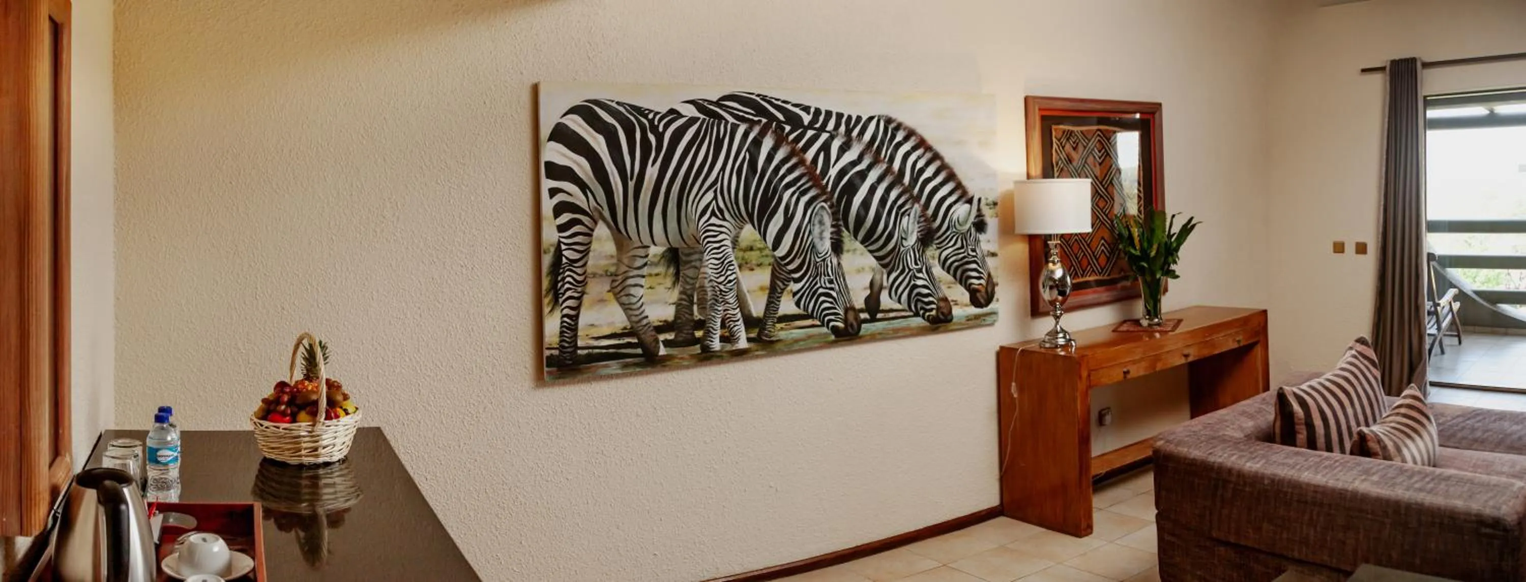 Living room in Elephant Hills Resort