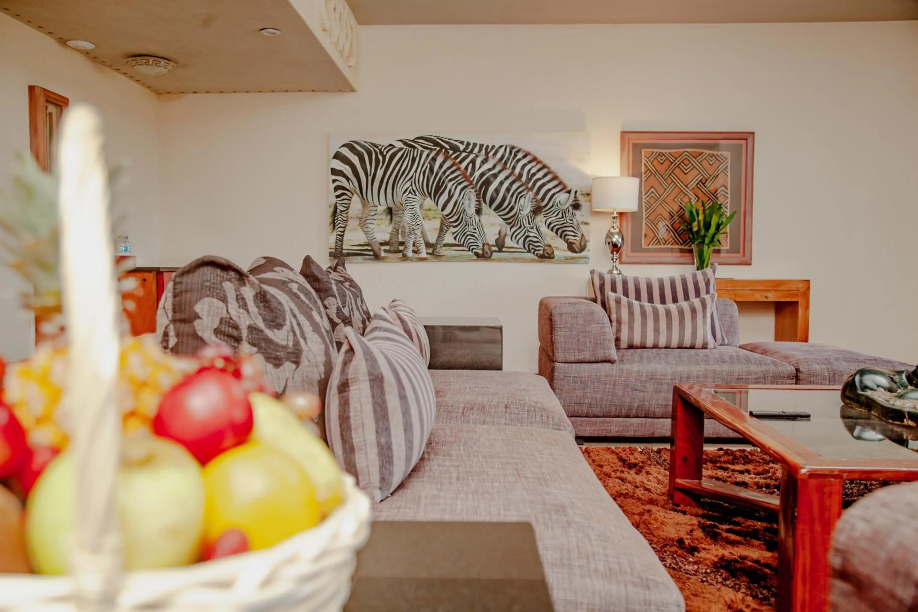 Living room in Elephant Hills Resort
