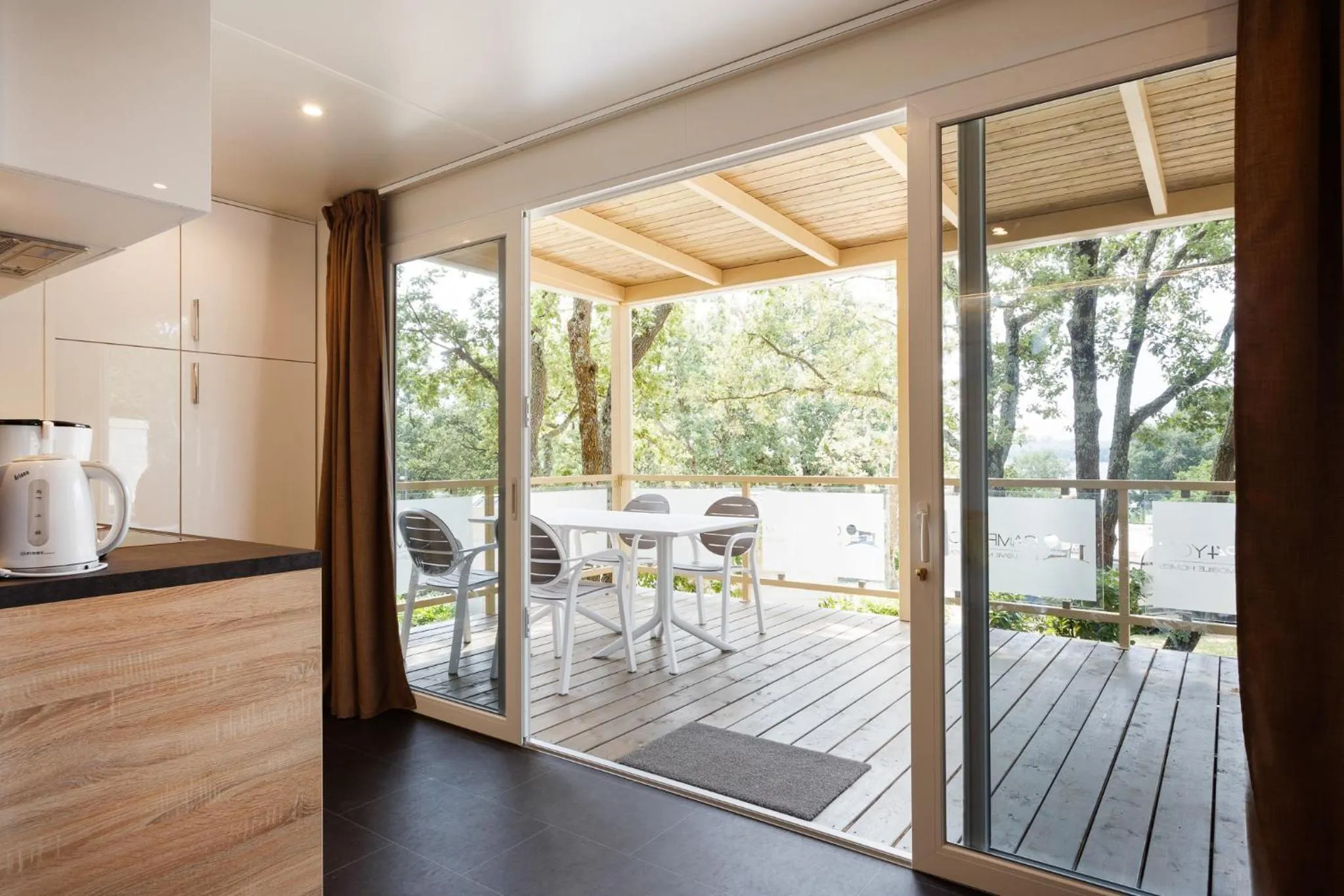 Balcony/Terrace in Mobile Homes - FKK Nudist Camping Solaris