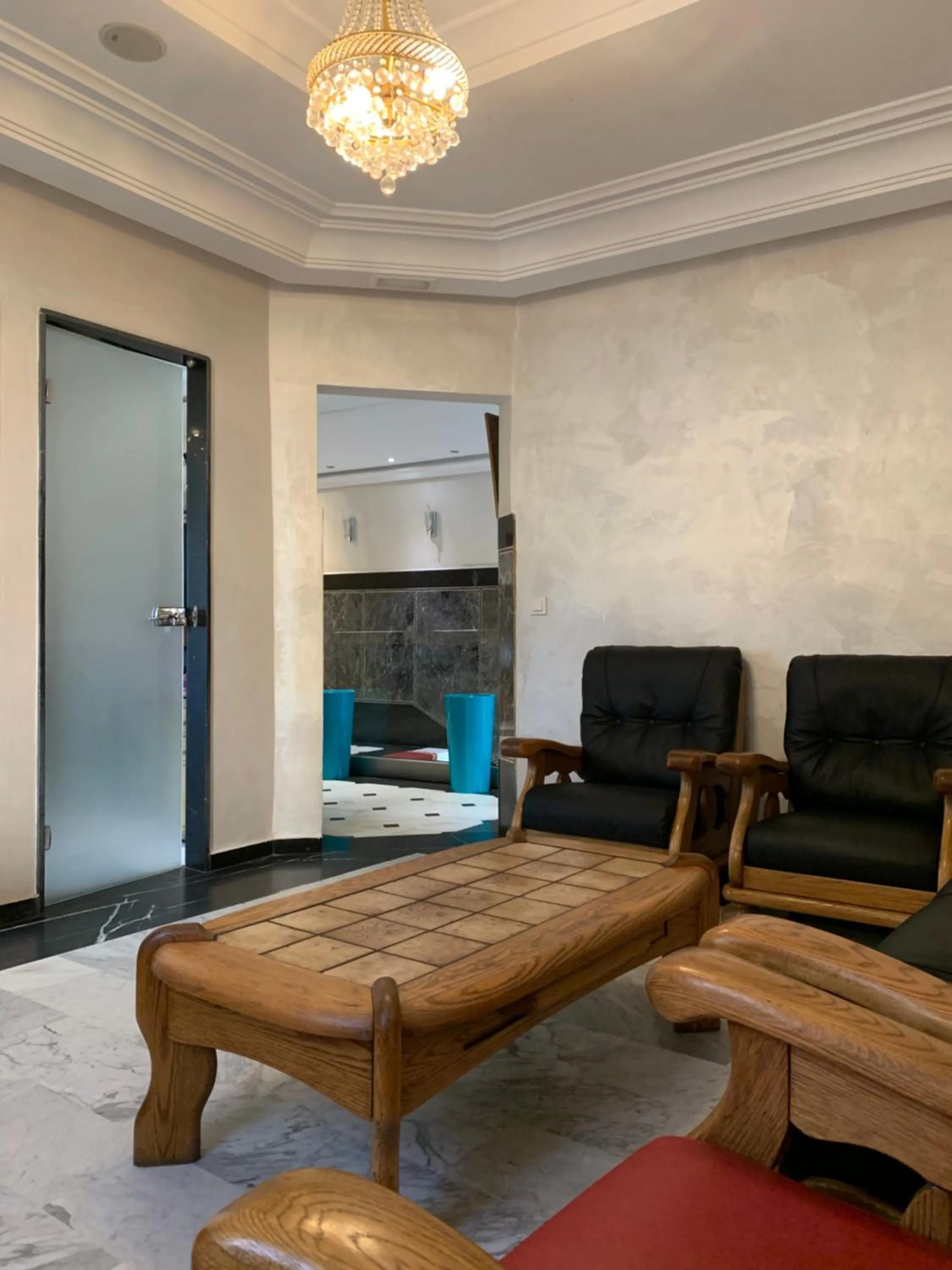 Communal lounge/ TV room in Royal Hotel Rabat