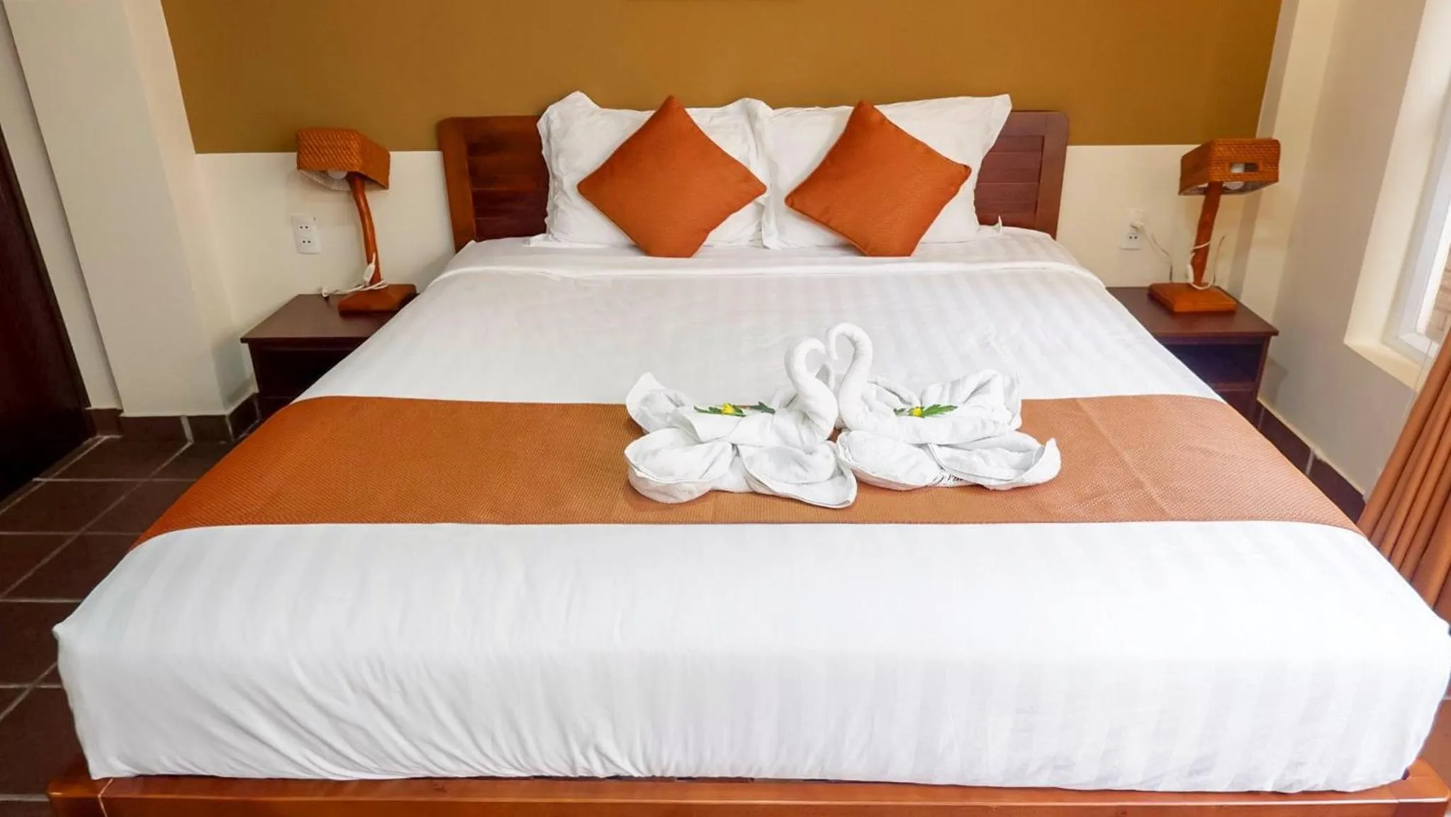 Bed in Ananas Family Hotel