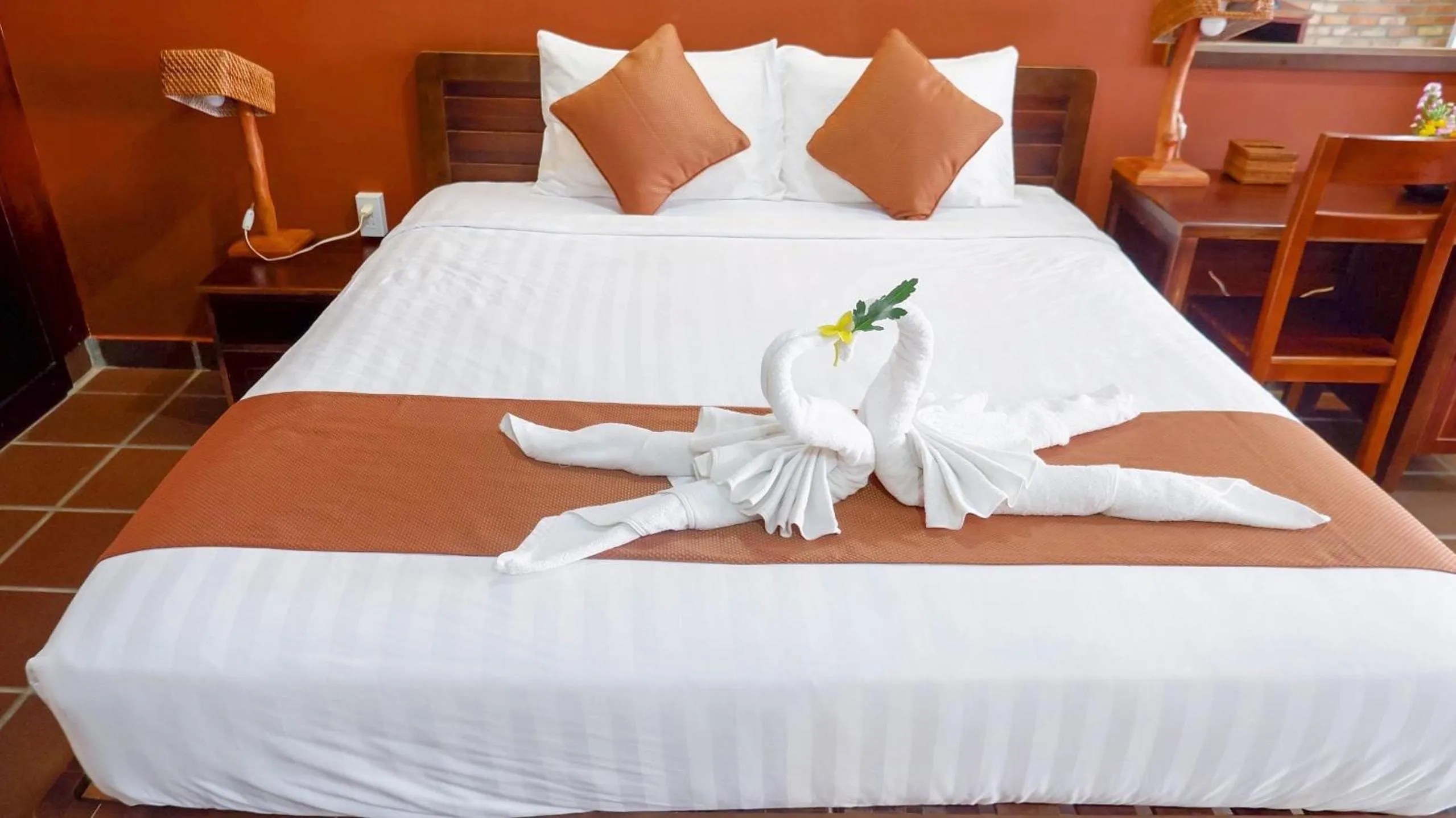 Bed in Ananas Family Hotel