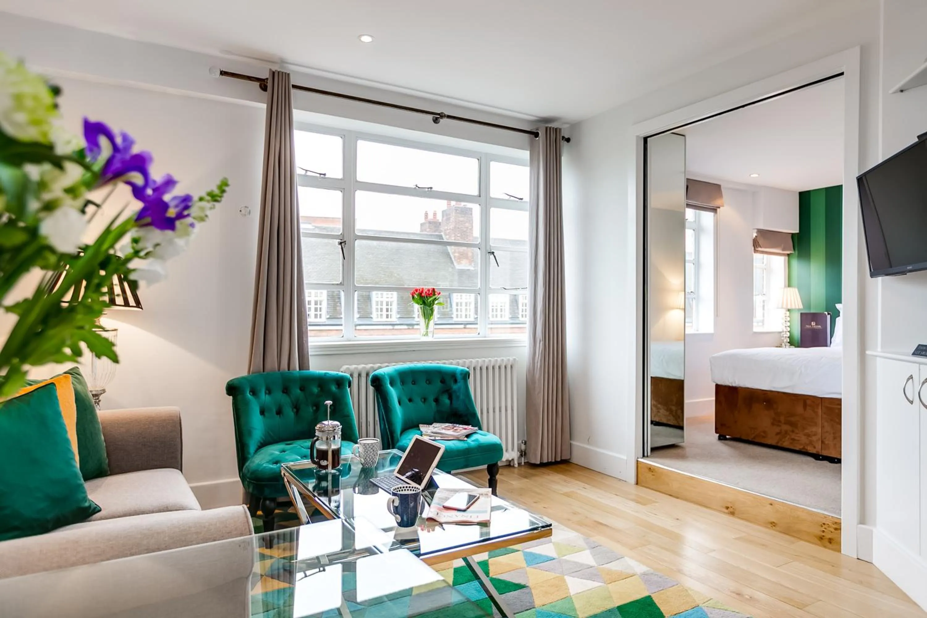 Living room in Nell Gwynn Chelsea Accommodation