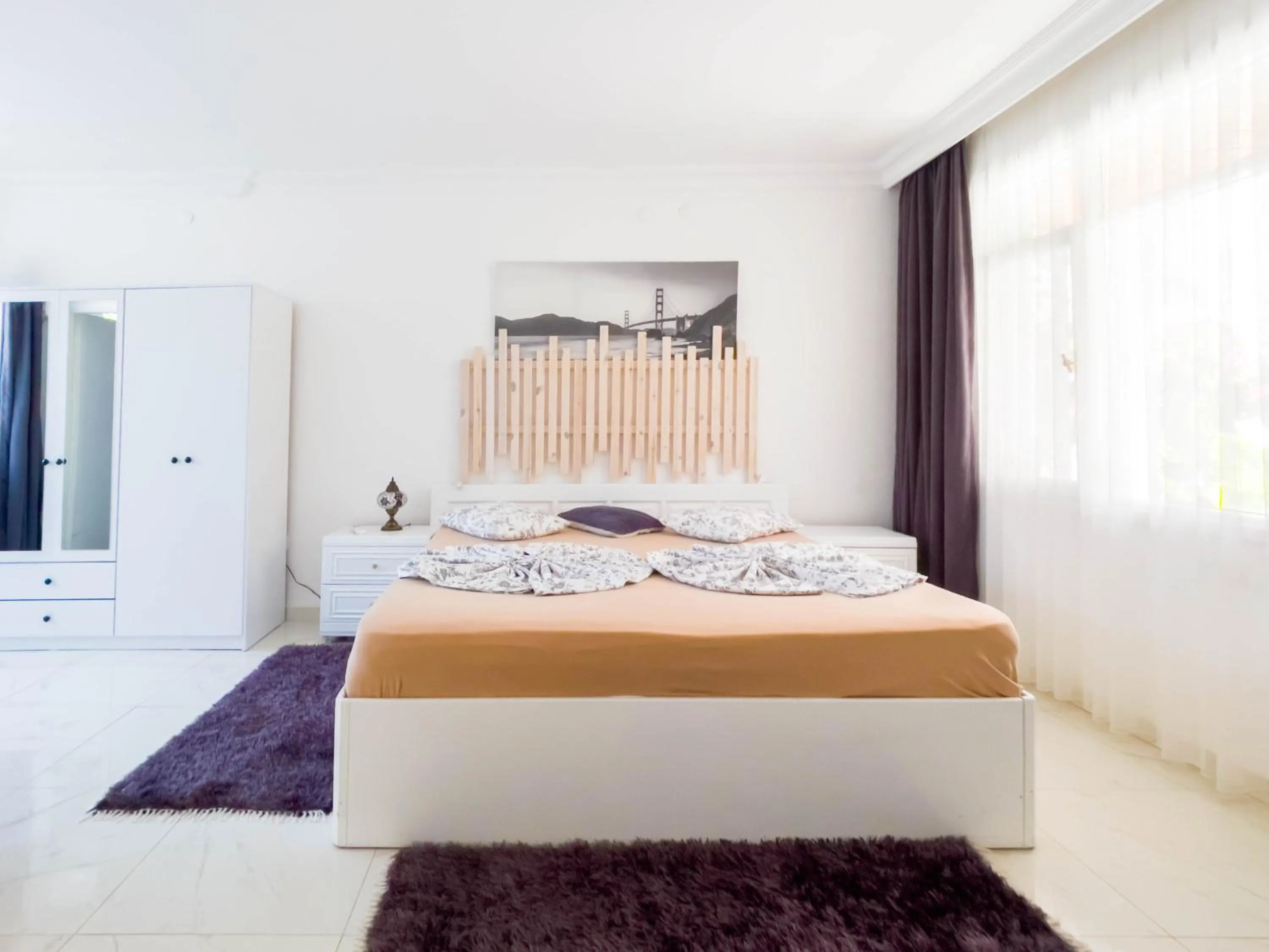 Bed in Erendiz Garden Hotel