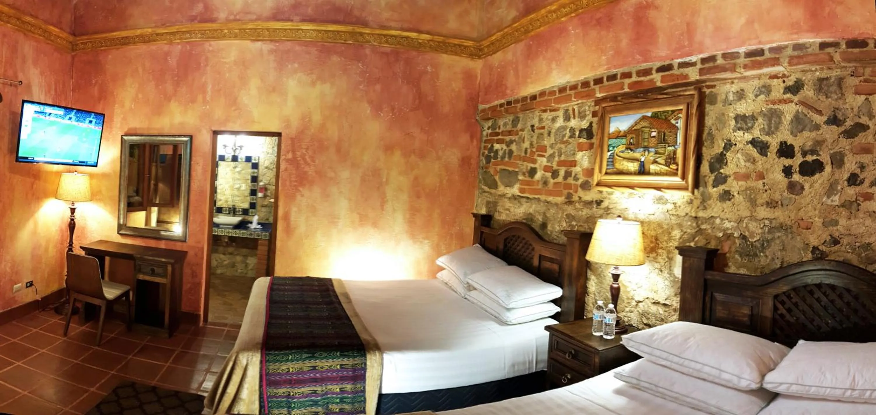 Bed in Hotel Eterna Primavera Antigua